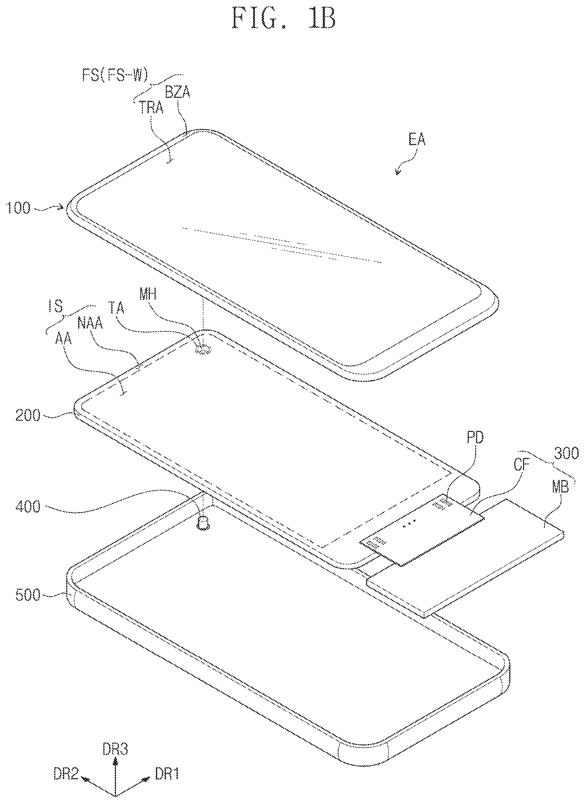 Patent US12112007 Figure 2 – Electronic panel and electronic apparatus including the same