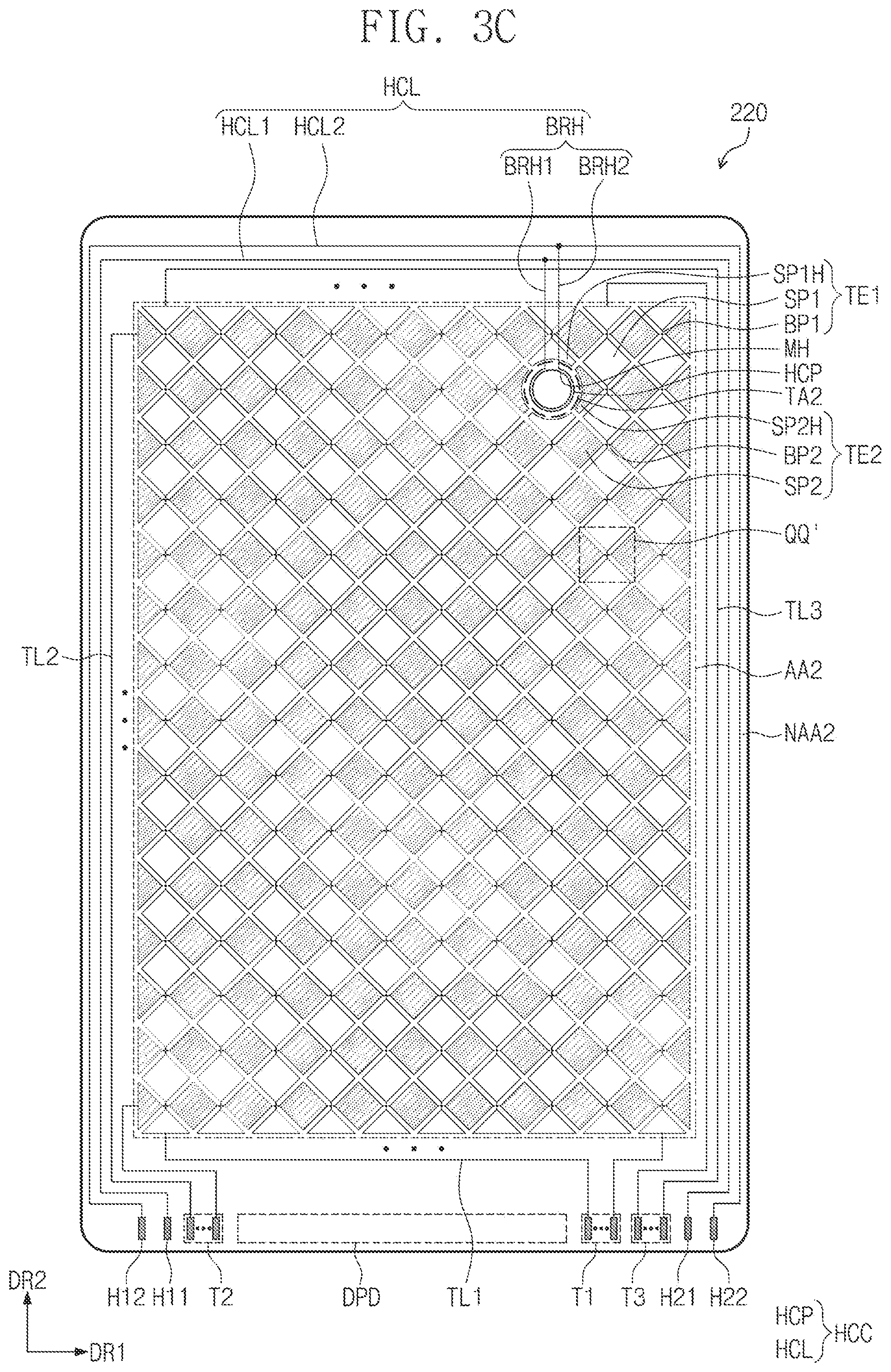 Patent US12112007 Figure 6 – Electronic panel and electronic apparatus including the same
