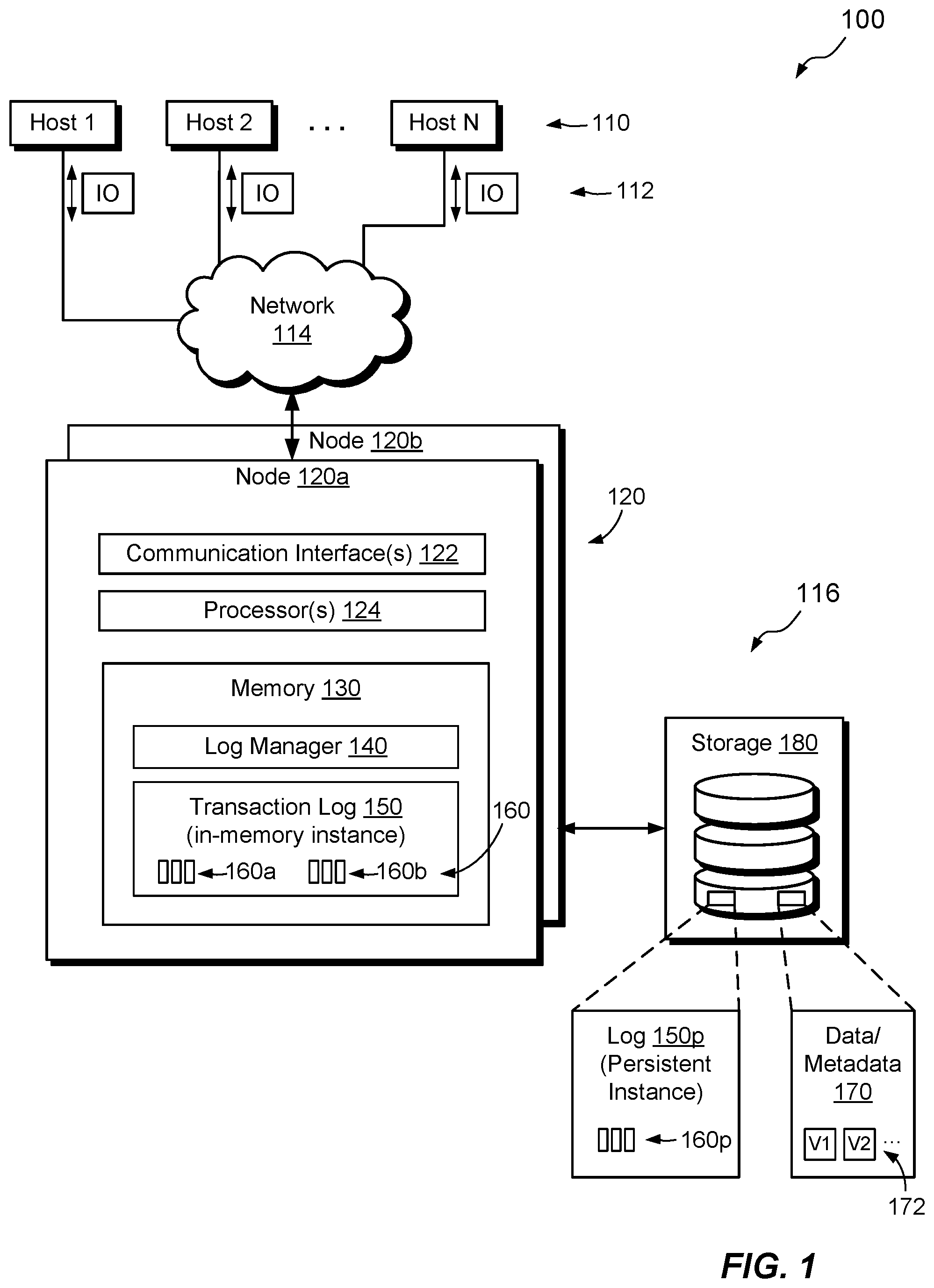 Patent US12112039 — Combining xcopy's, unmaps, and writes in a single flush — Figure 1