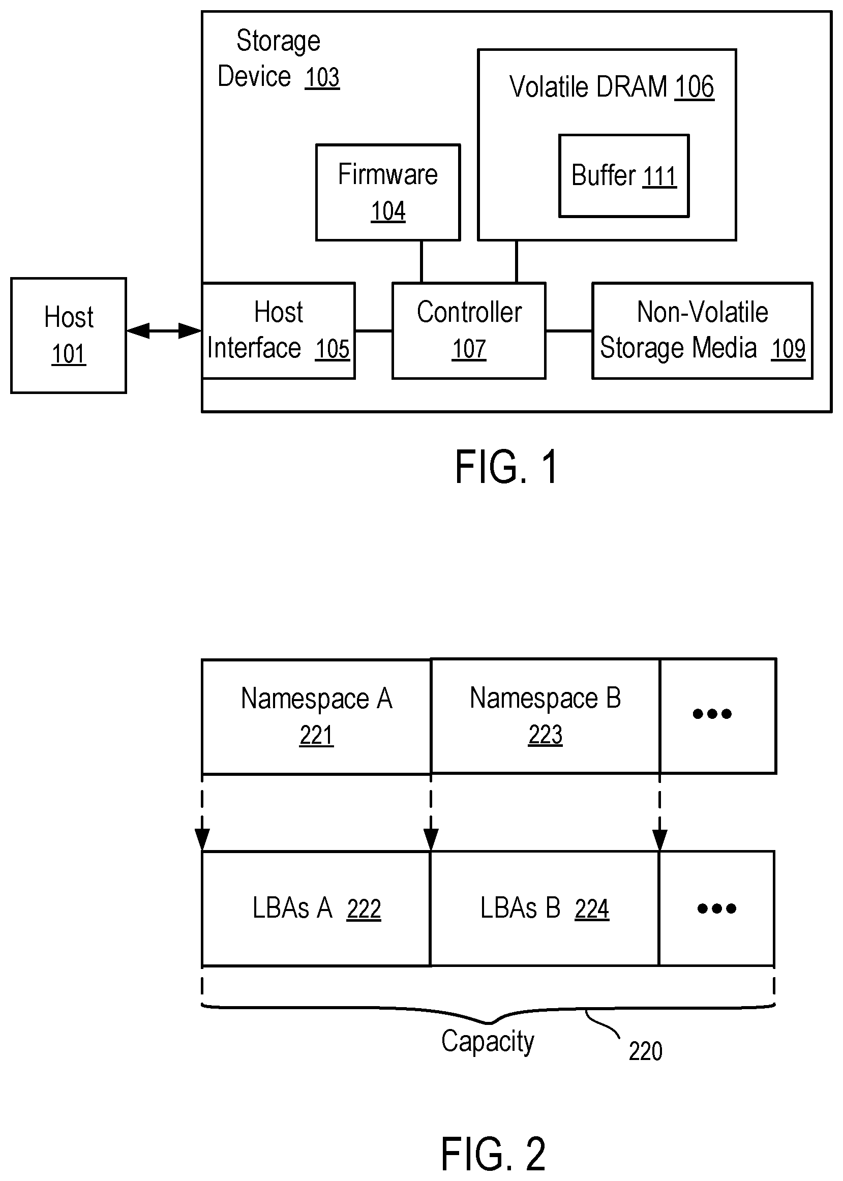 Patent US12112052 — Reading a master boot record for a namespace after reformatting the namespace — Figure 1