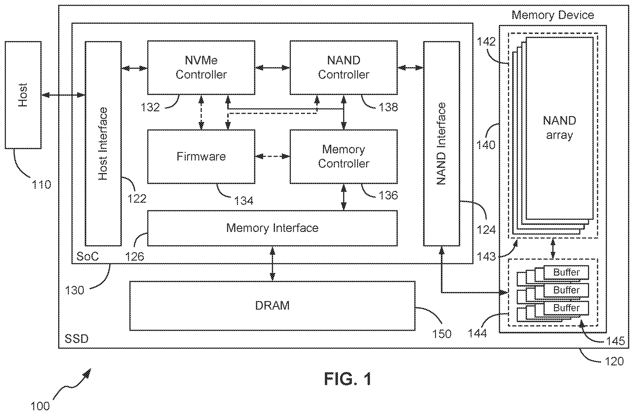 Patent US12112070 — Page buffer enhancements — Figure 1