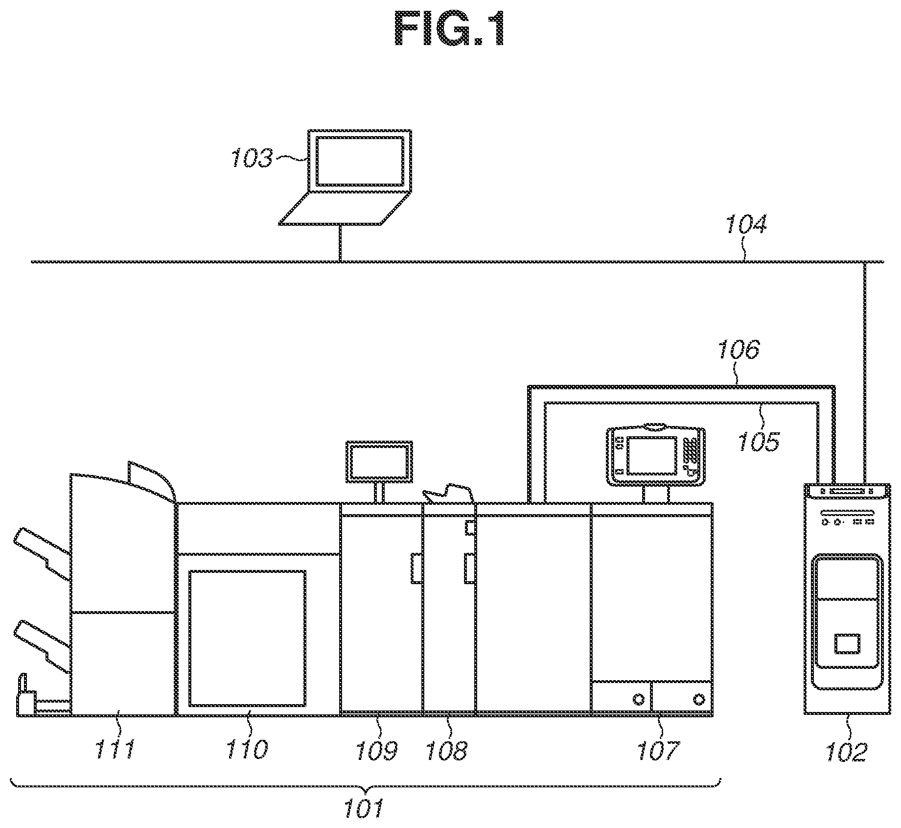 Patent US12112079 Figure 1 – Image processing apparatus and image processing system