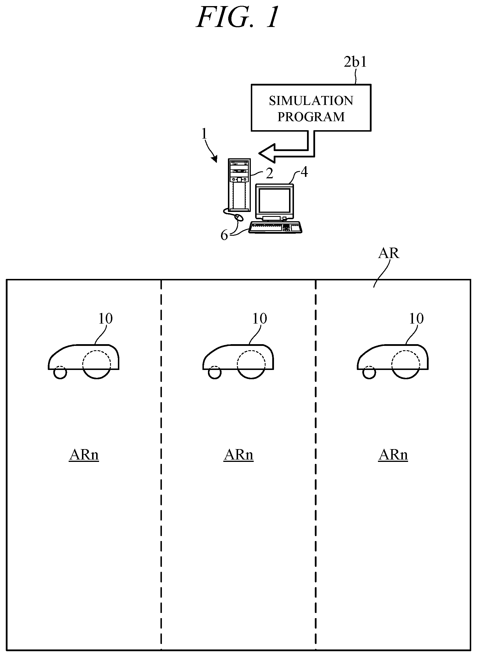 Patent US12112103 — Work area zone boundary demarcation apparatus of autonomously navigating work machine — Figure 1