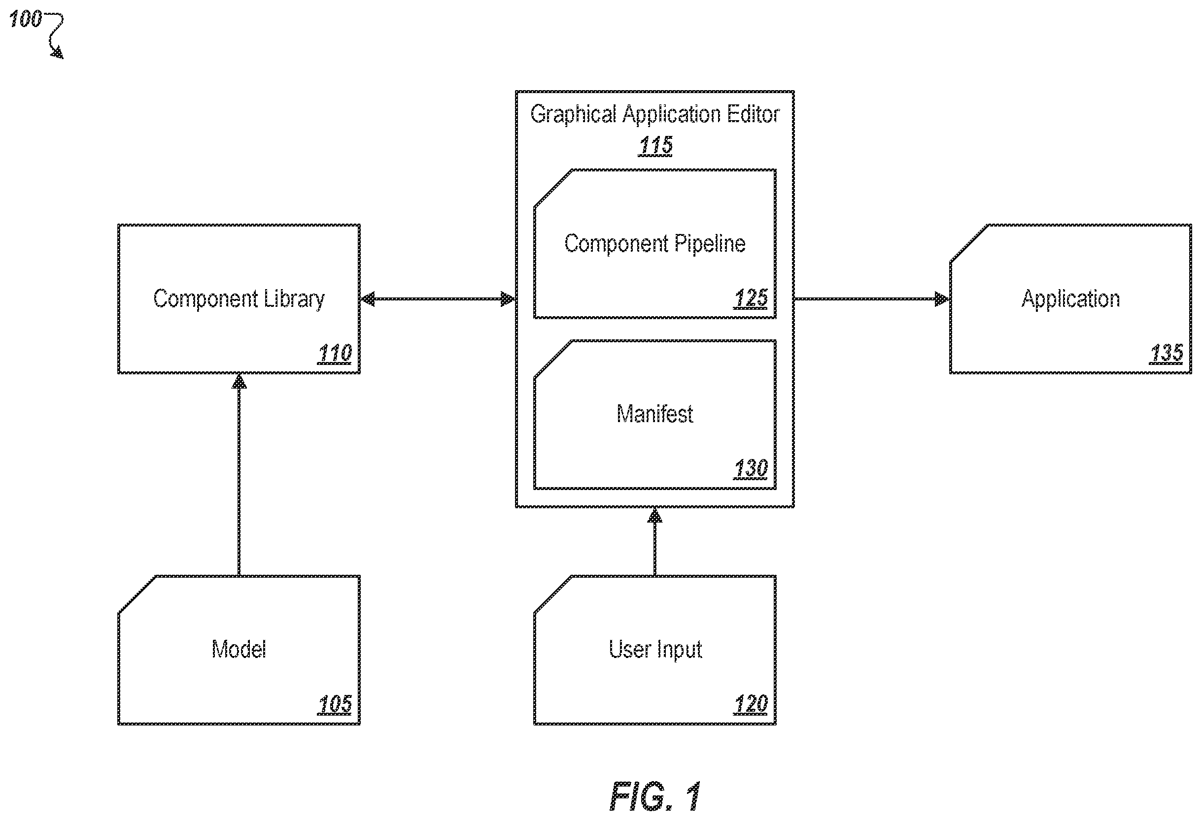 Patent US12112147 — Machine learning application deployment using user-defined pipeline — Figure 1