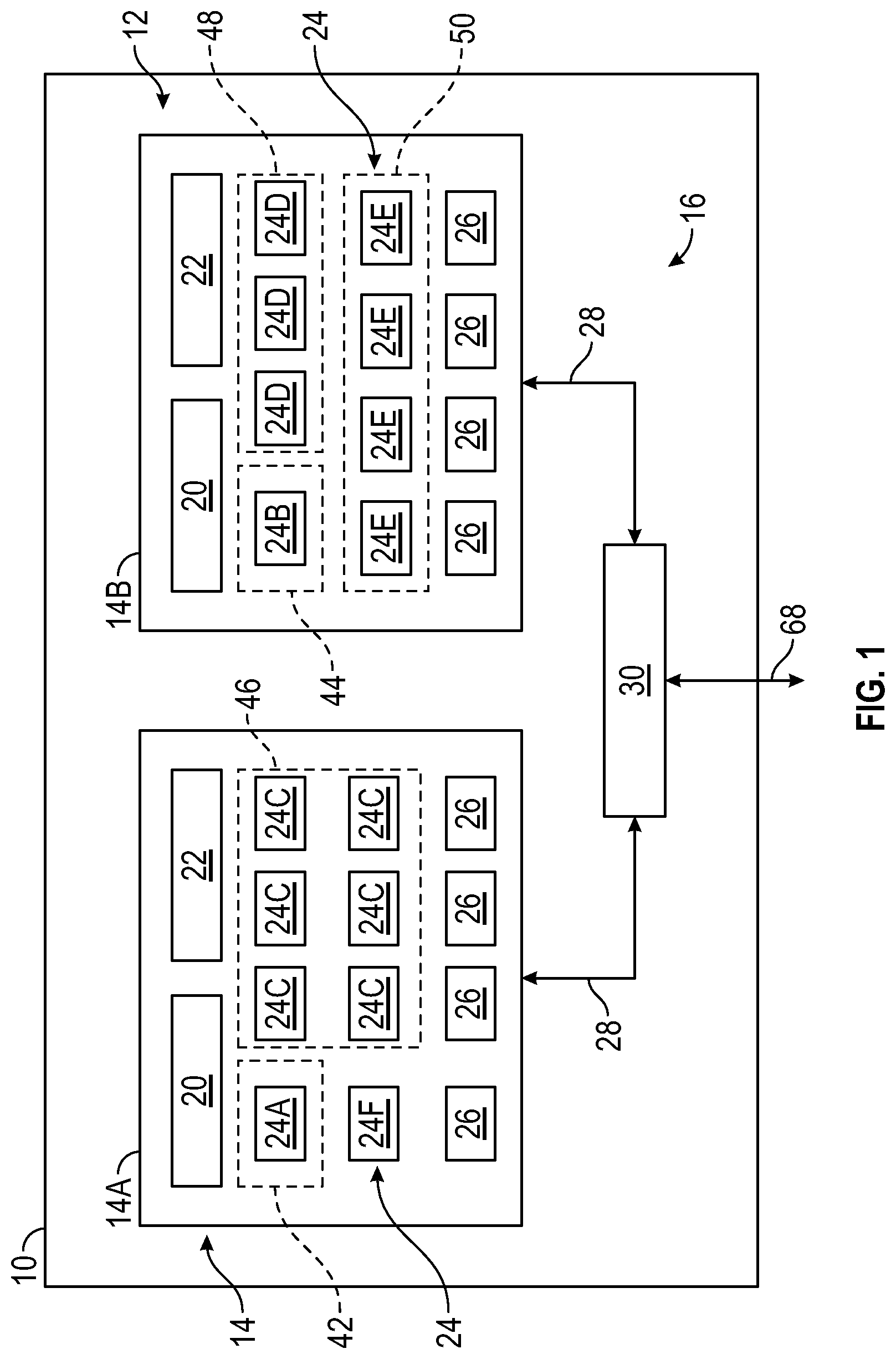 Patent US12112196 — Real-time scheduling for a heterogeneous multi-core system — Figure 1