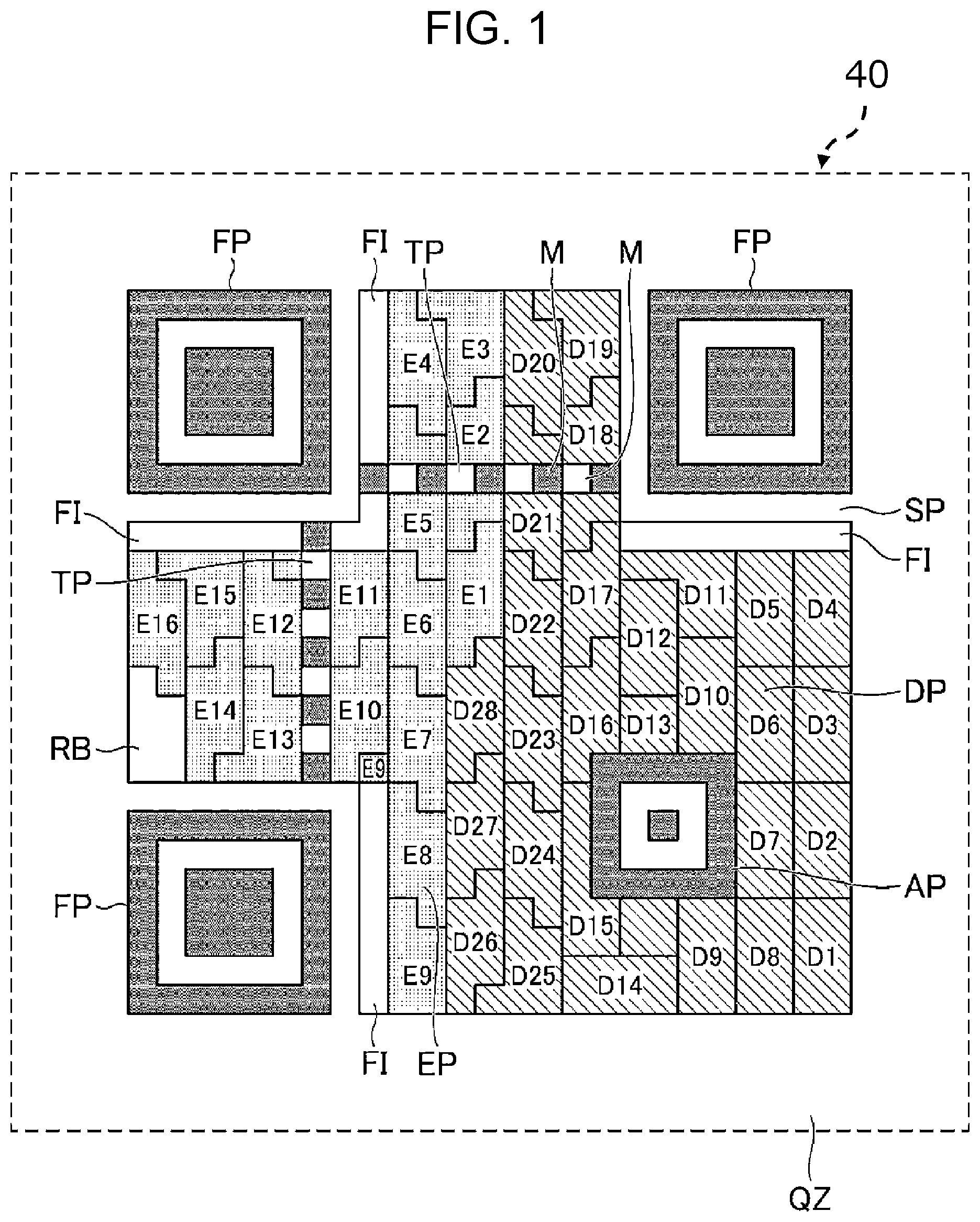 Patent US12112231 — Dynamic two-dimensional code group generation method and system — Figure 1