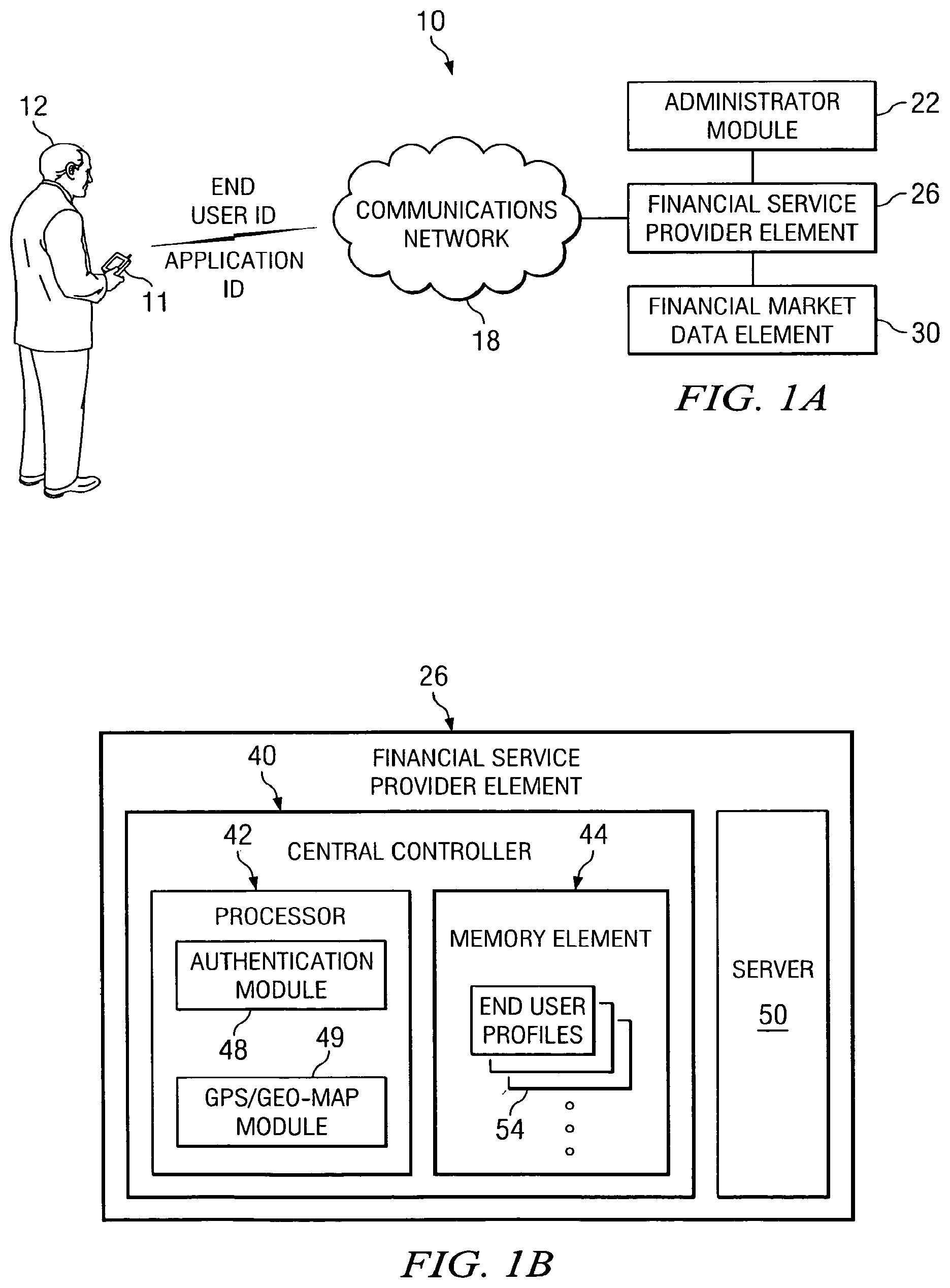 Patent US12112371 — System and method for facilitating a wireless financial transaction — Figure 1