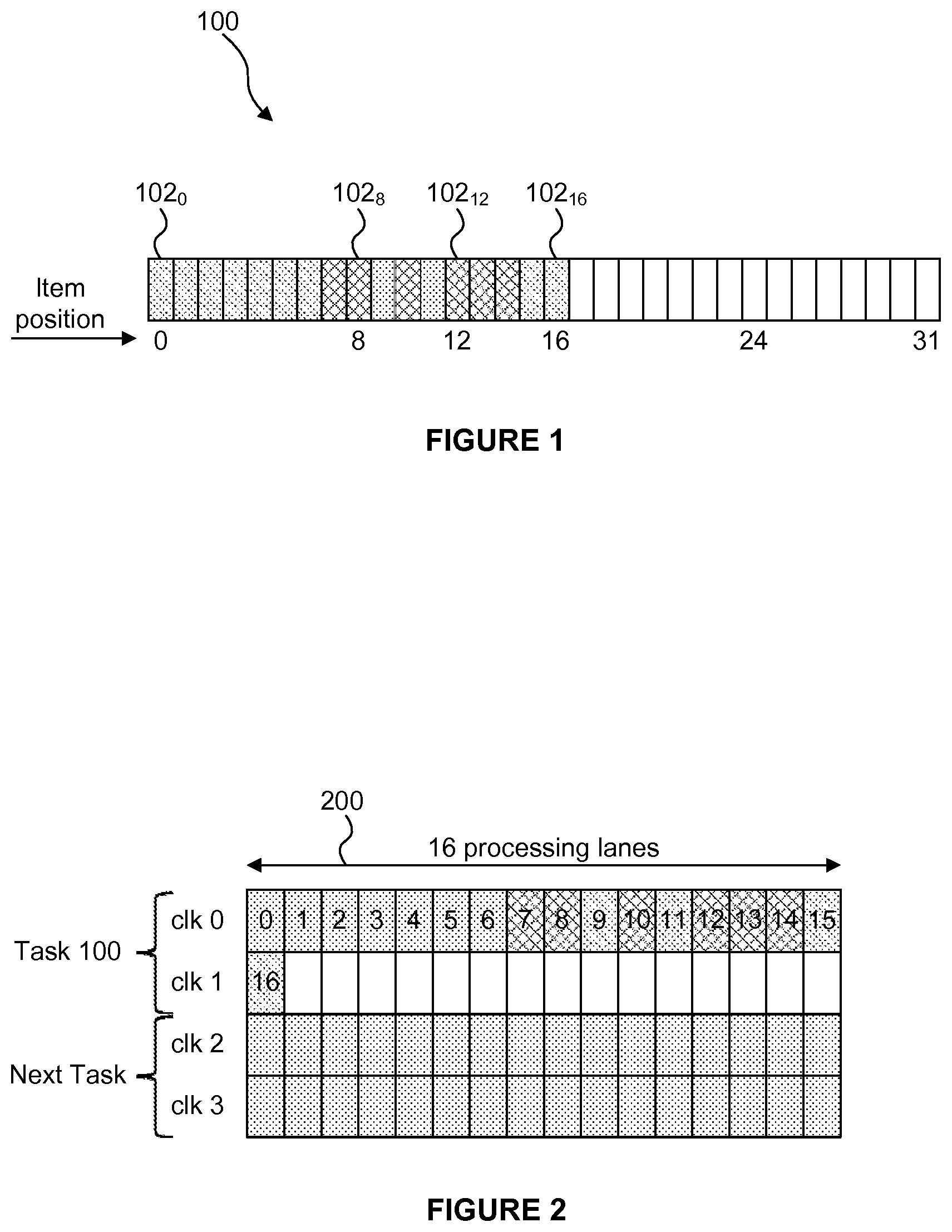 Patent US12112396 — Task execution in a SIMD processing unit with parallel groups of processing lanes — Figure 1