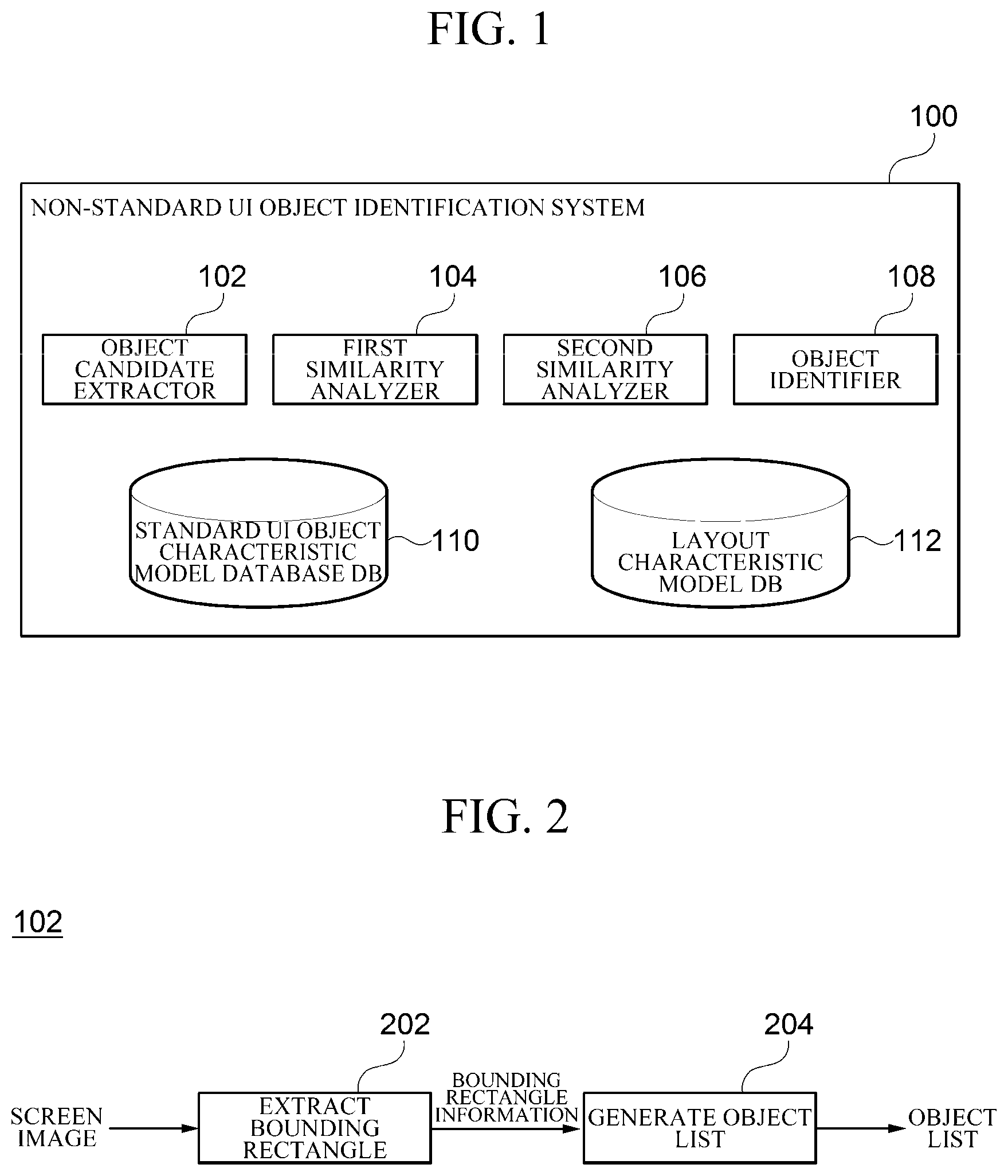 Patent US12112513 Figure 1 – System and method for identifying non-standard user interface object