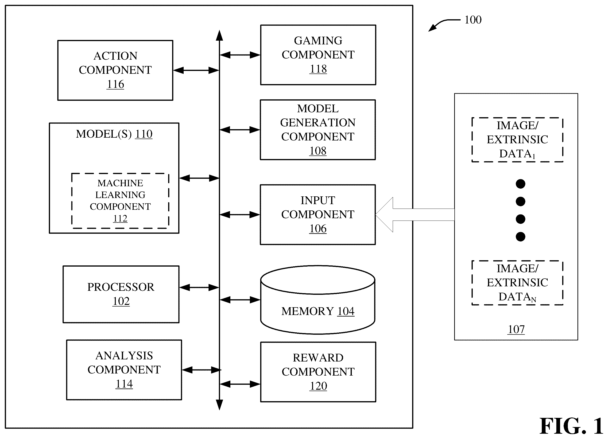 Patent US12112526 — Machine learning system and method for determining or inferring user action and intent based on screen image analysis — Figure 1