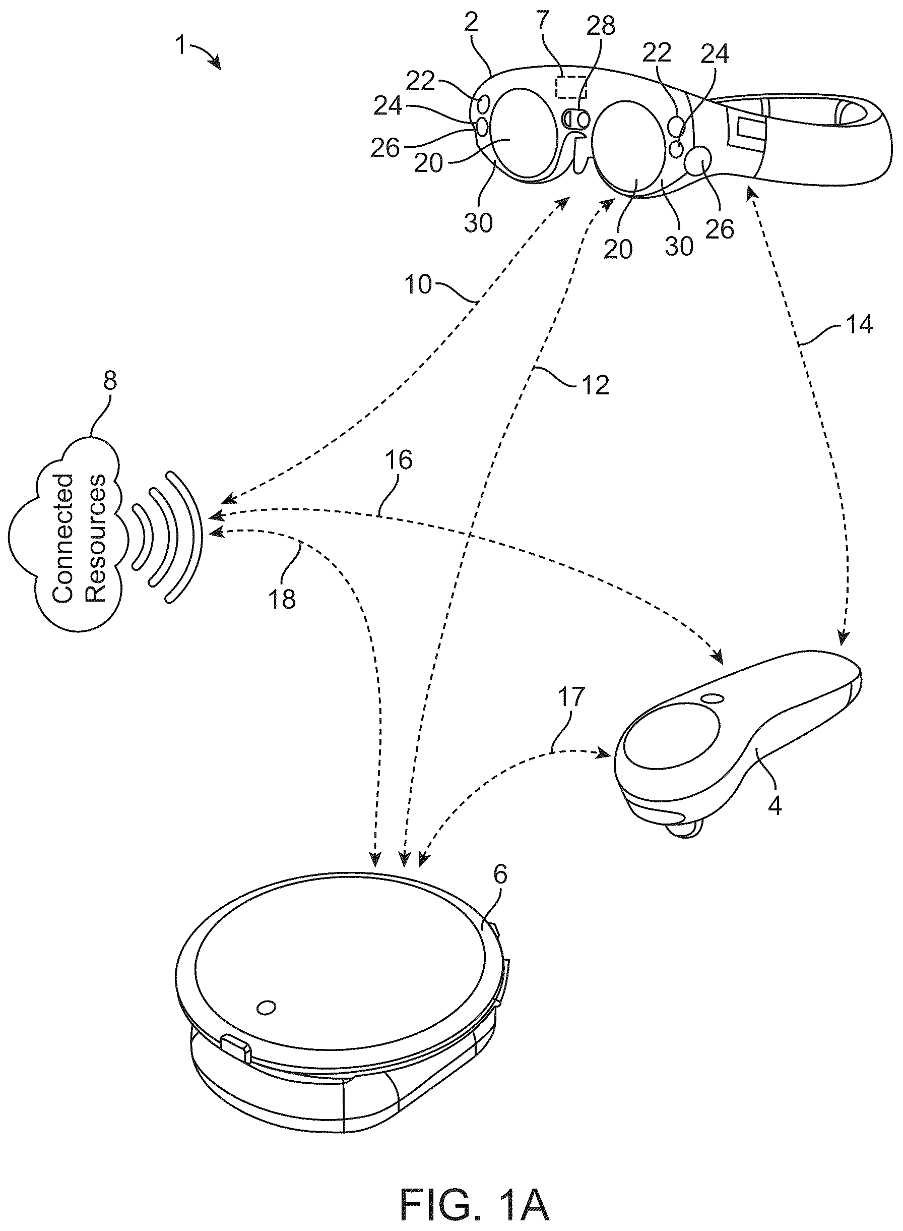 Patent US12112574 — Systems and methods for virtual and augmented reality — Figure 1