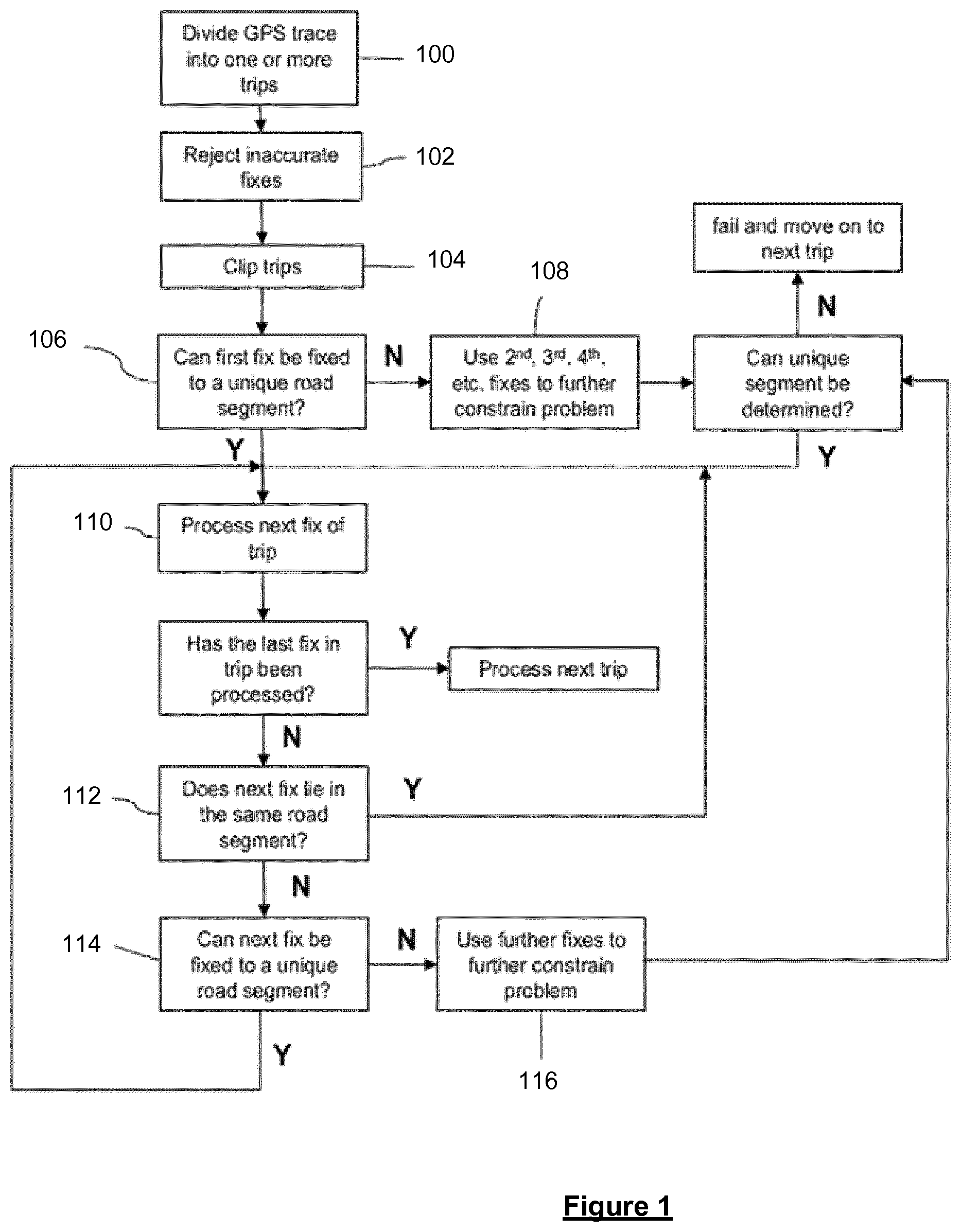Patent US12112633 — Methods and systems for generating parking related data — Figure 1