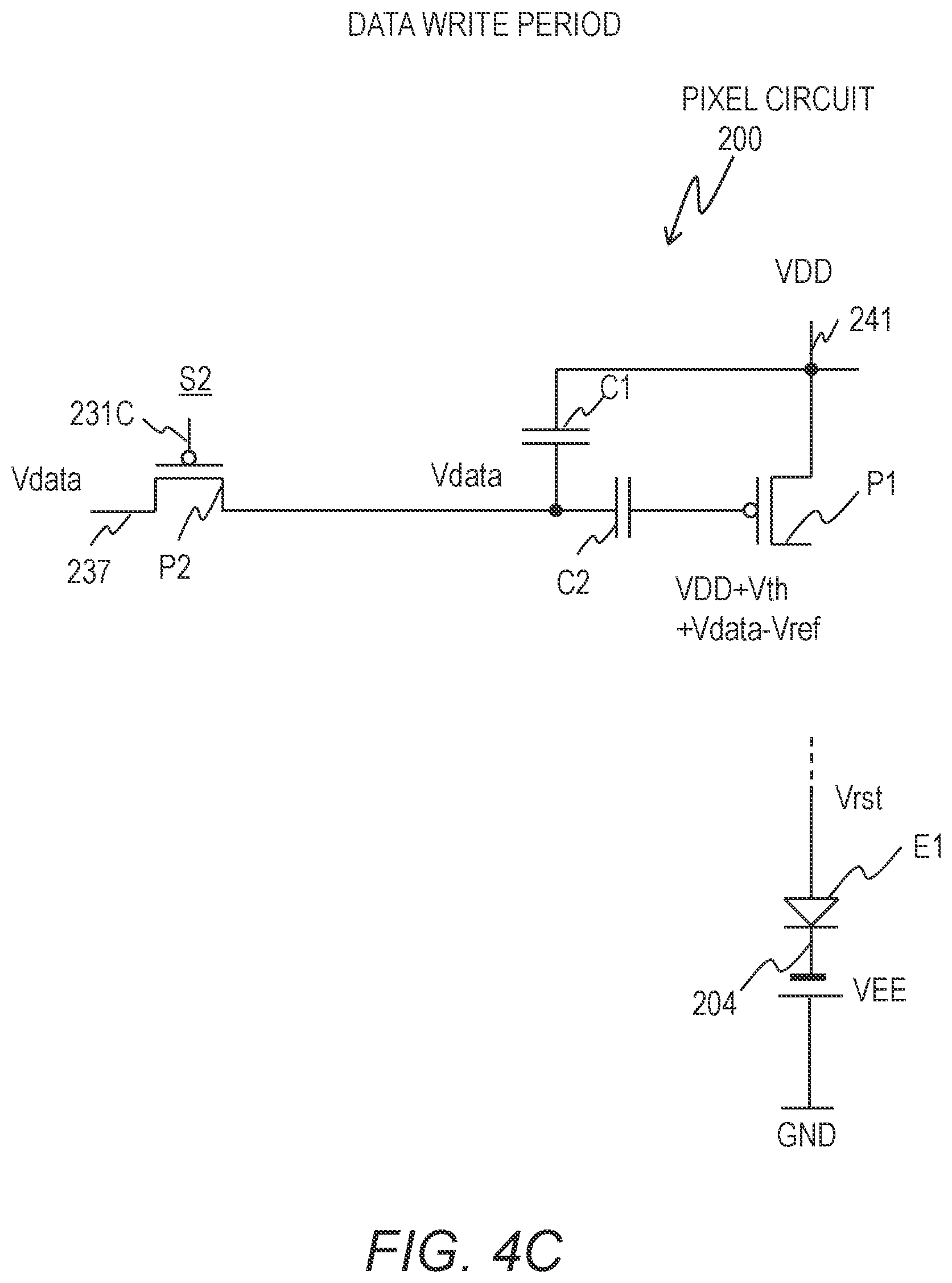 Patent US12112706 Figure 6 – Pixel circuit configured to control light-emitting element