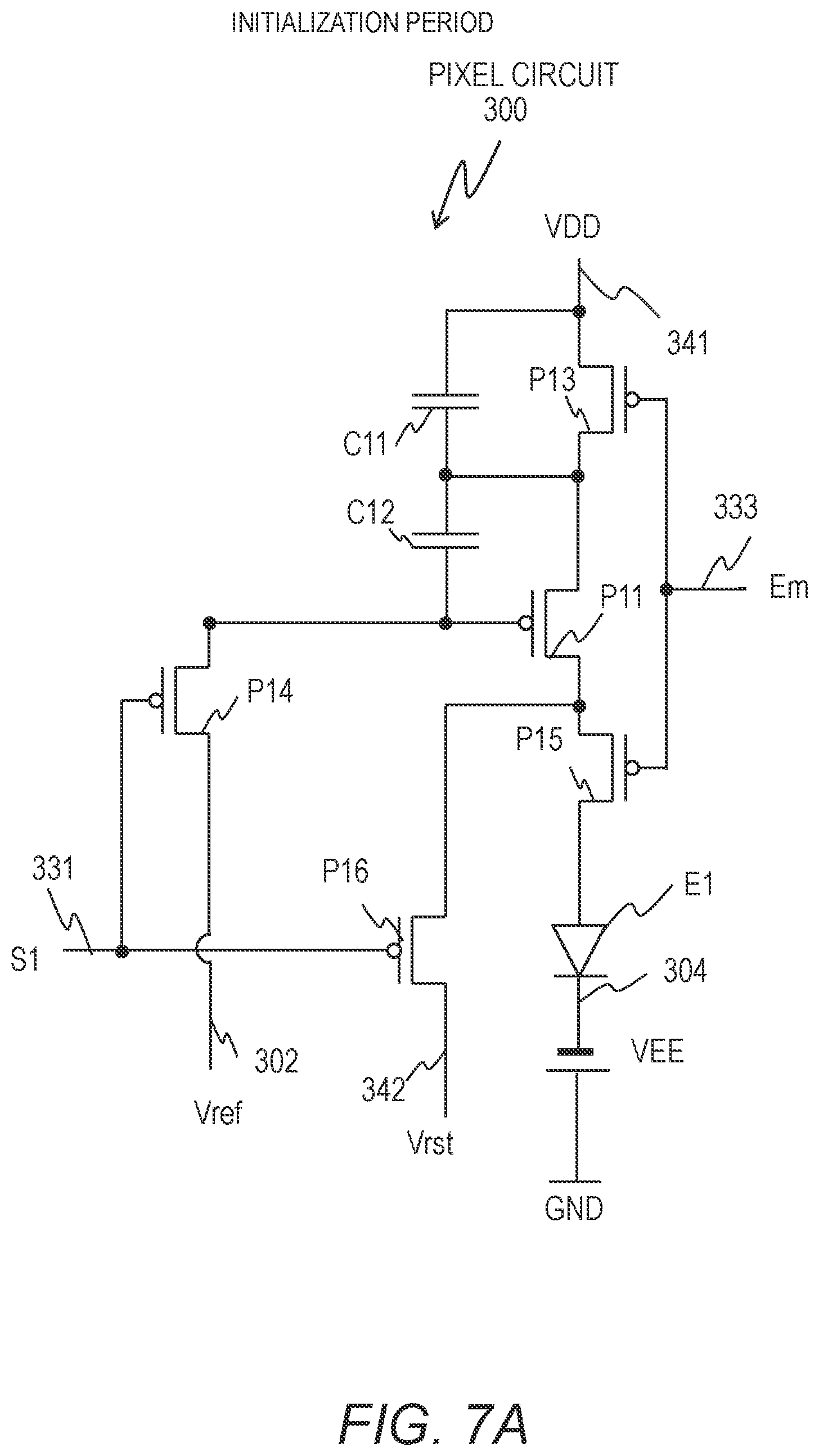 Patent US12112706 Figure 9 – Pixel circuit configured to control light-emitting element