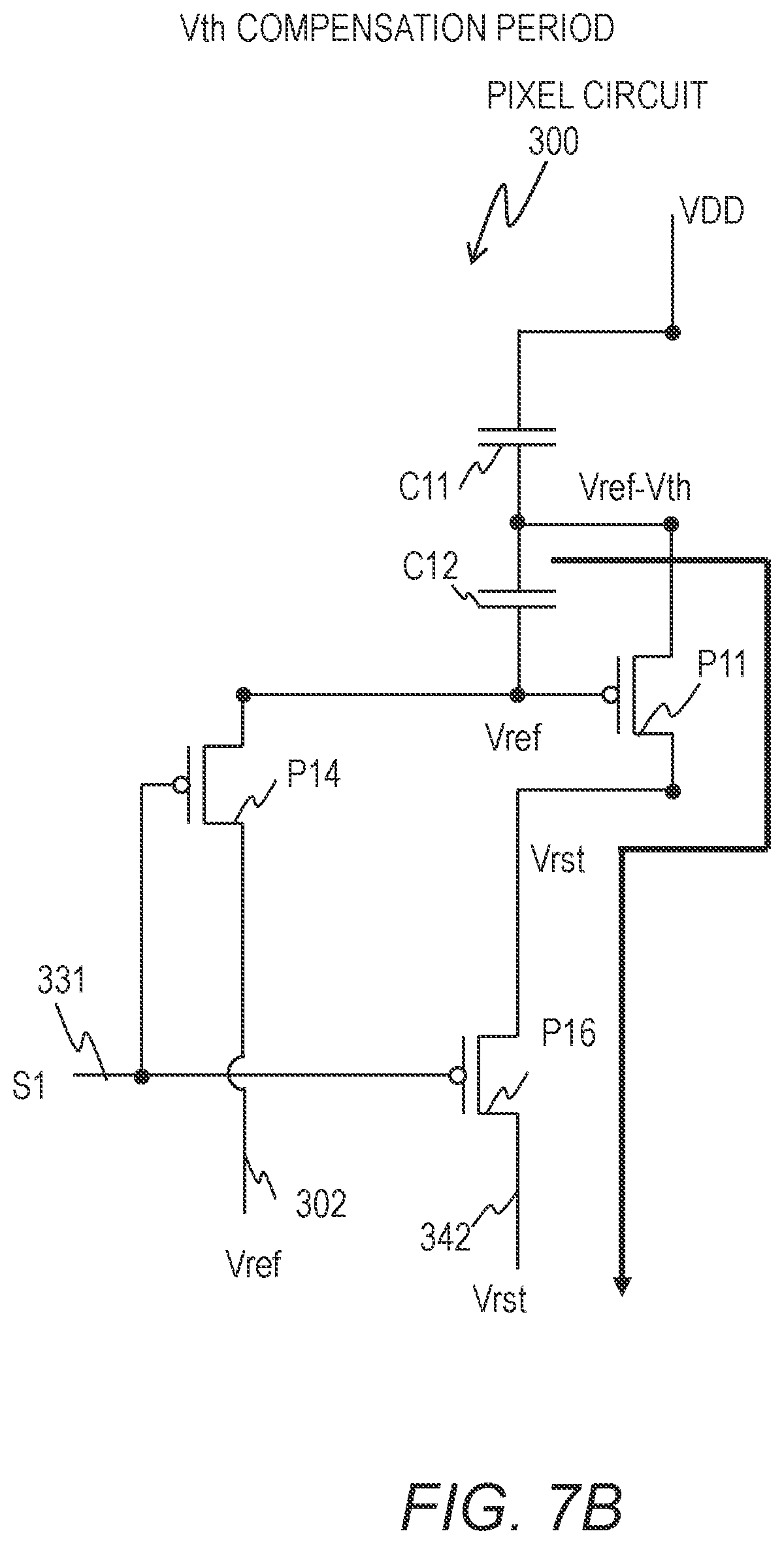Patent US12112706 Figure 10 – Pixel circuit configured to control light-emitting element