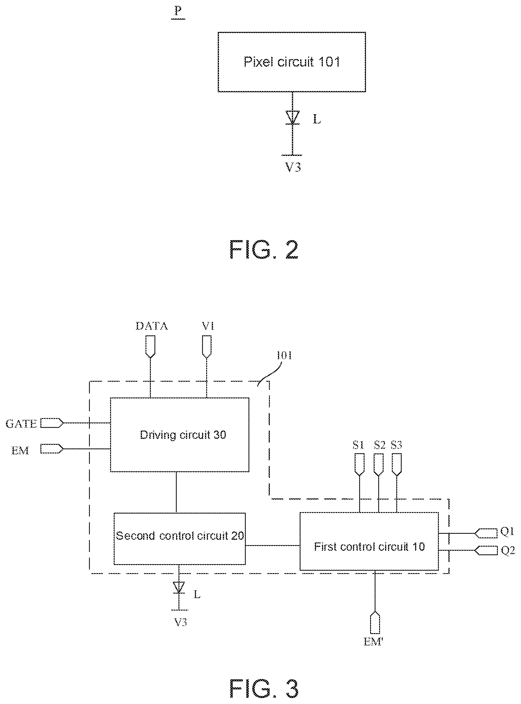 Patent US12112707 Figure 2 – Pixel circuit having control circuit for controlling a light emitting element and driving method thereof, display panel and display apparatus