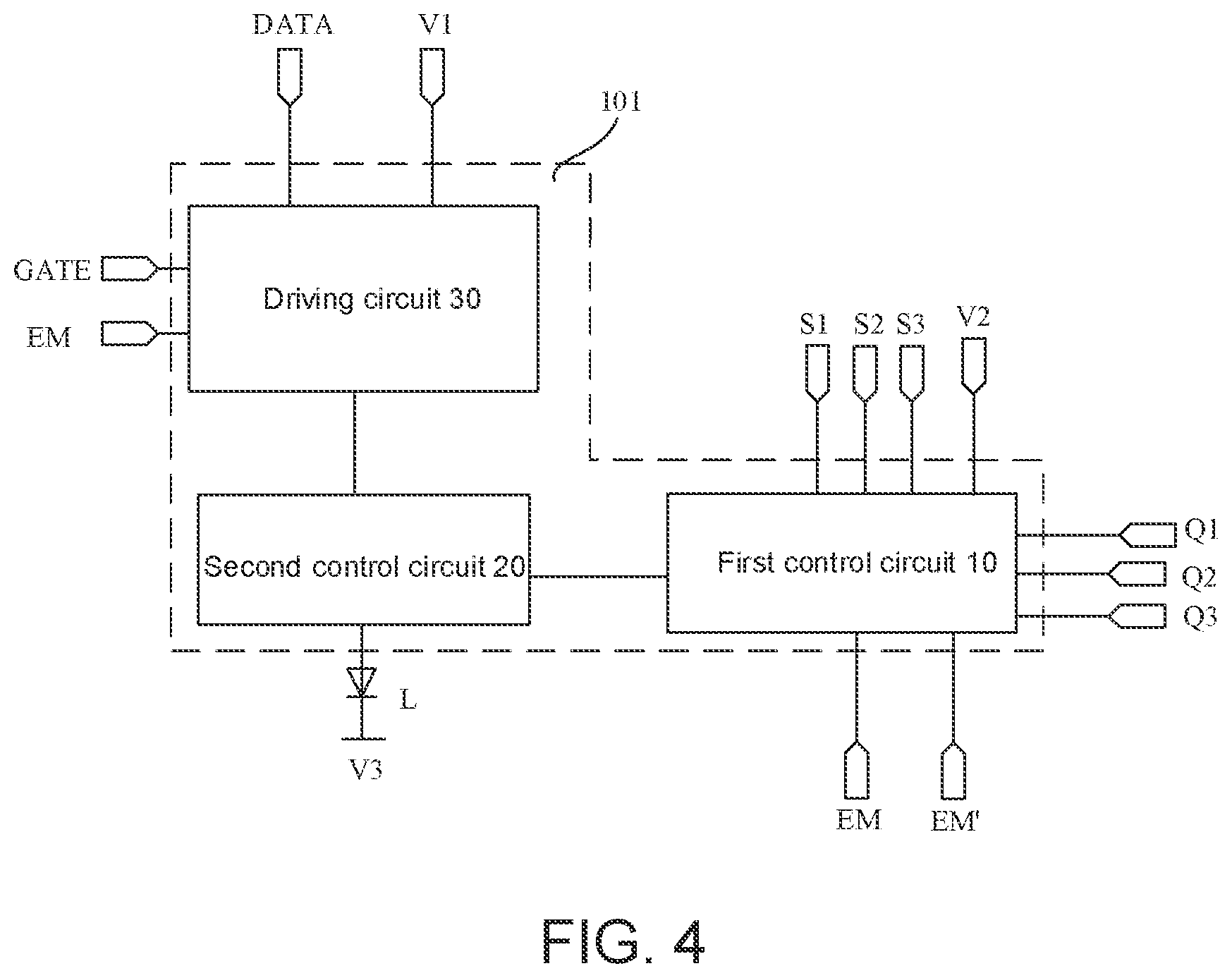 Patent US12112707 Figure 3 – Pixel circuit having control circuit for controlling a light emitting element and driving method thereof, display panel and display apparatus