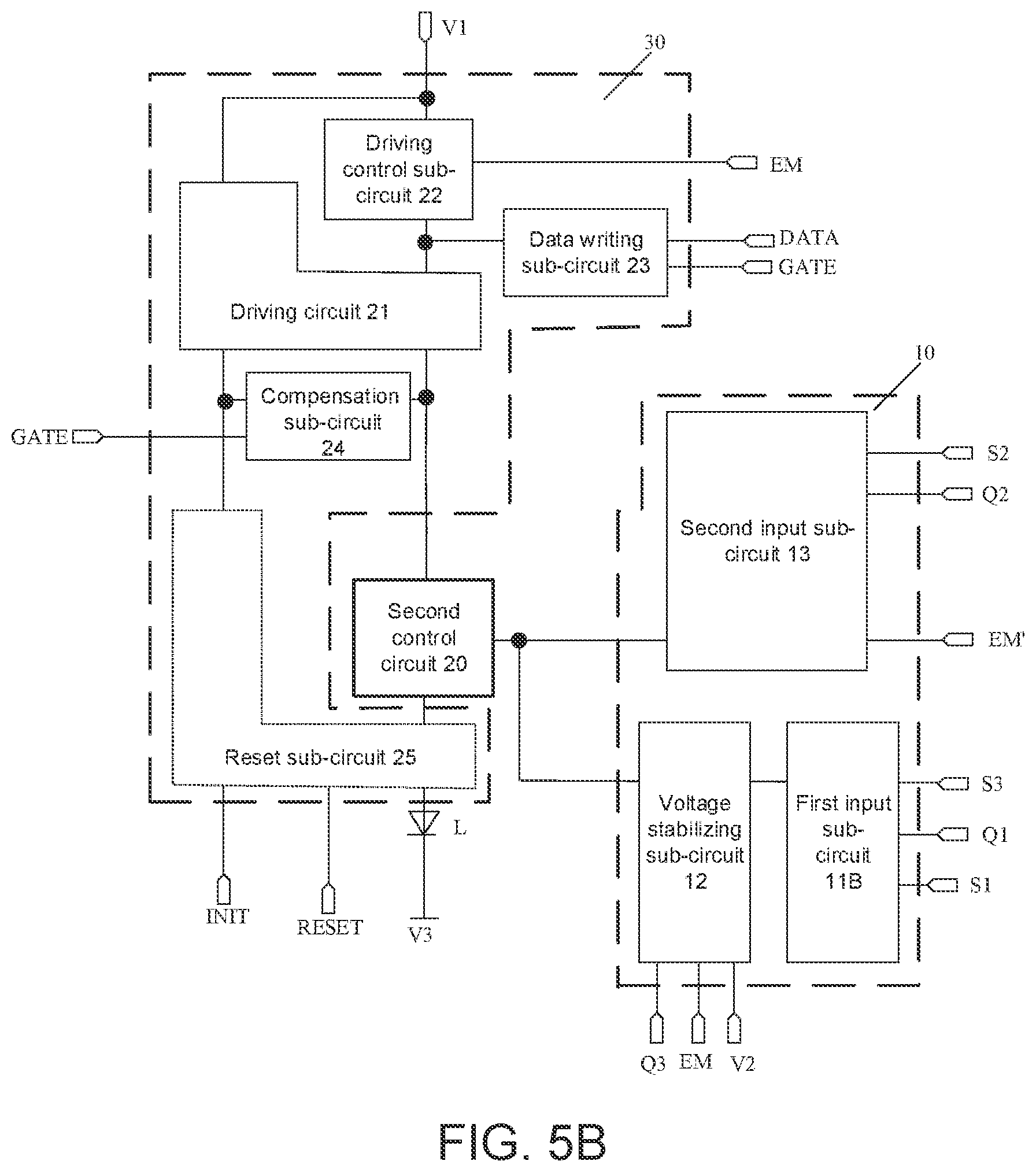 Patent US12112707 Figure 5 – Pixel circuit having control circuit for controlling a light emitting element and driving method thereof, display panel and display apparatus