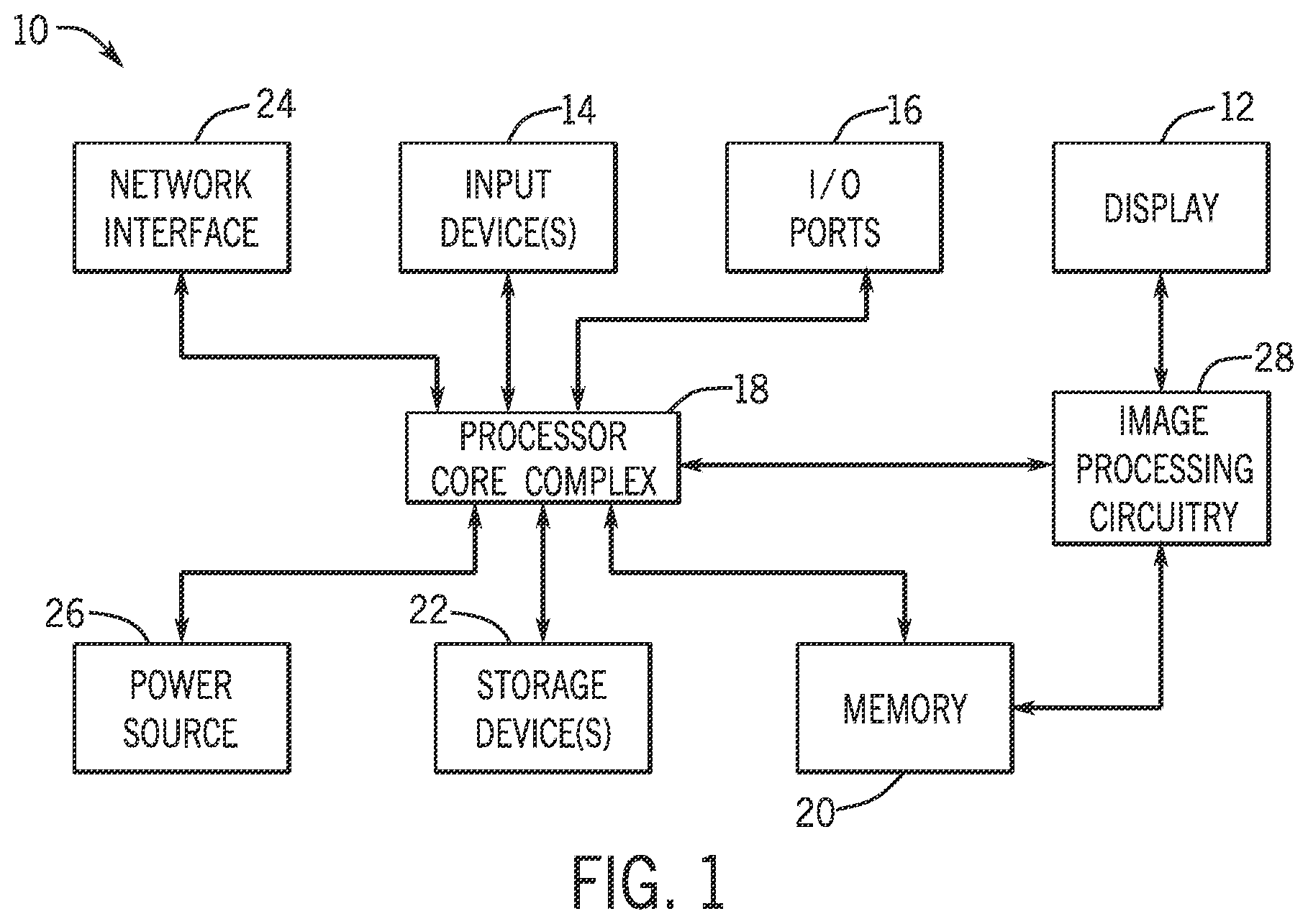 Patent US12112715 — Reflective display mirror hinge memory reduction systems and methods — Figure 1