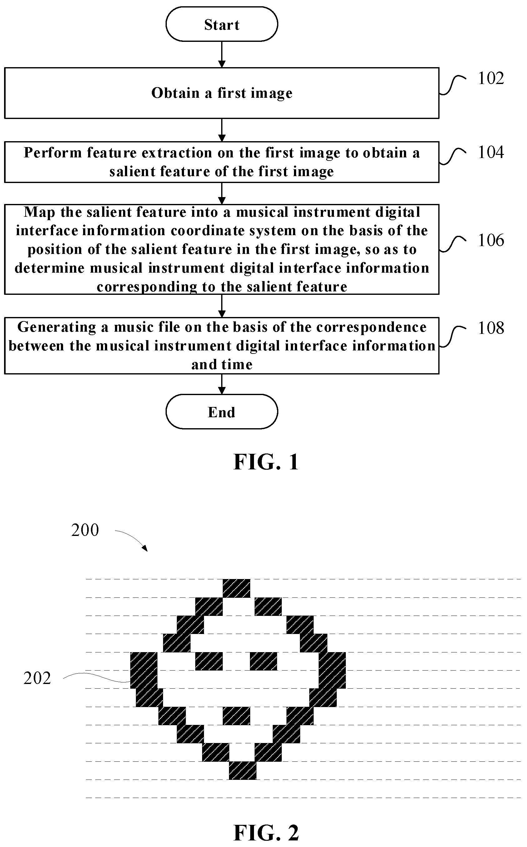 Patent US12112731 Figure 1 – Method and apparatus for generating music file, and electronic device and storage medium