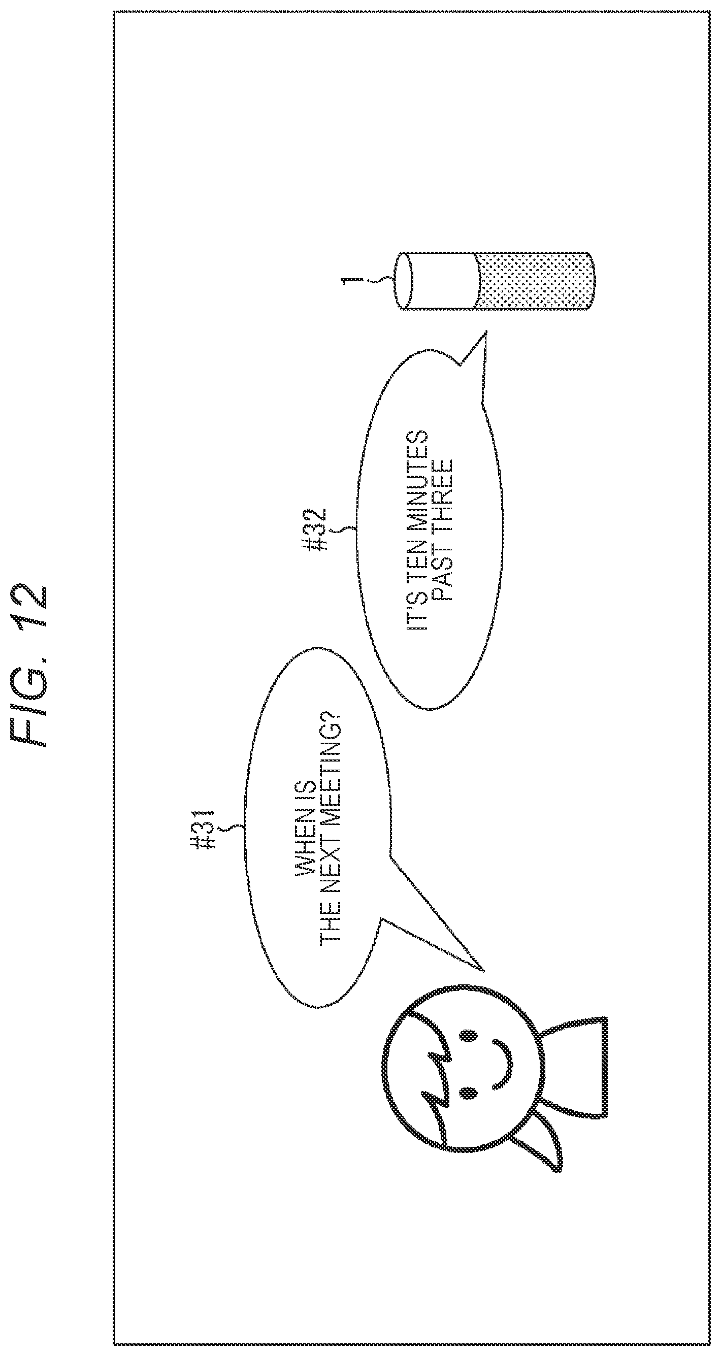 Patent US12112739 Figure 12 – Information processing device and information processing method