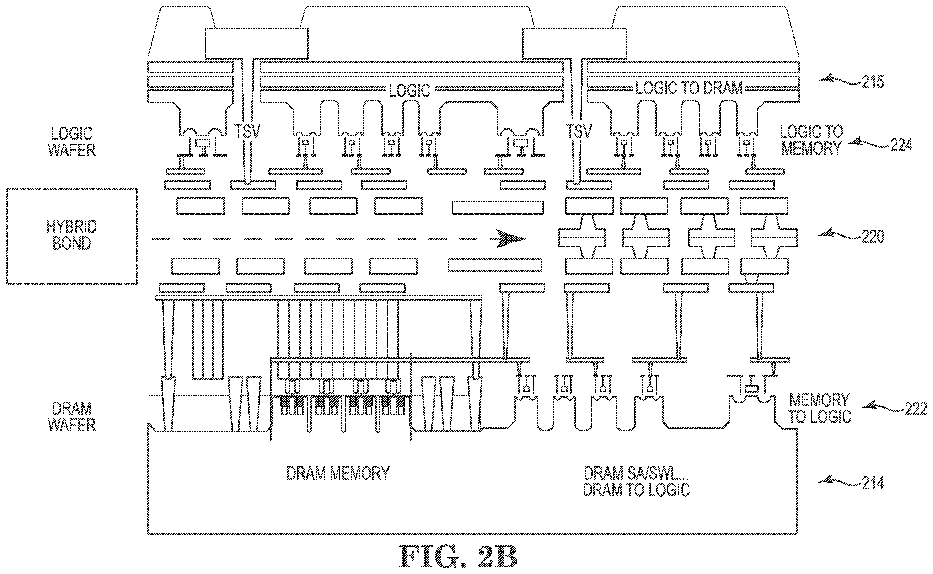 Patent US12112793 Figure 3 – Signal routing between memory die and logic die for mode based operations