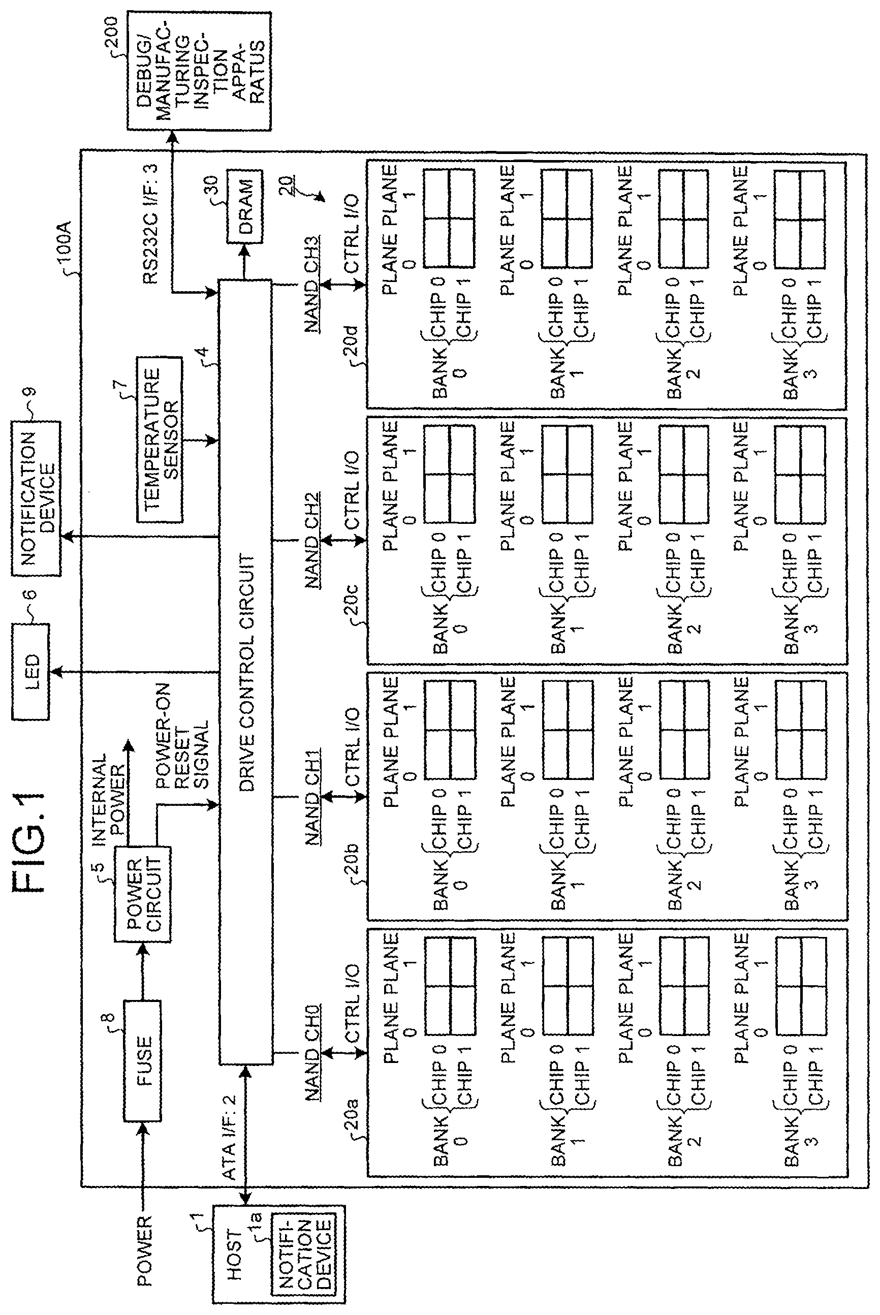 Patent US12112810 Figure 1 – Non-volatile semiconductor storage device