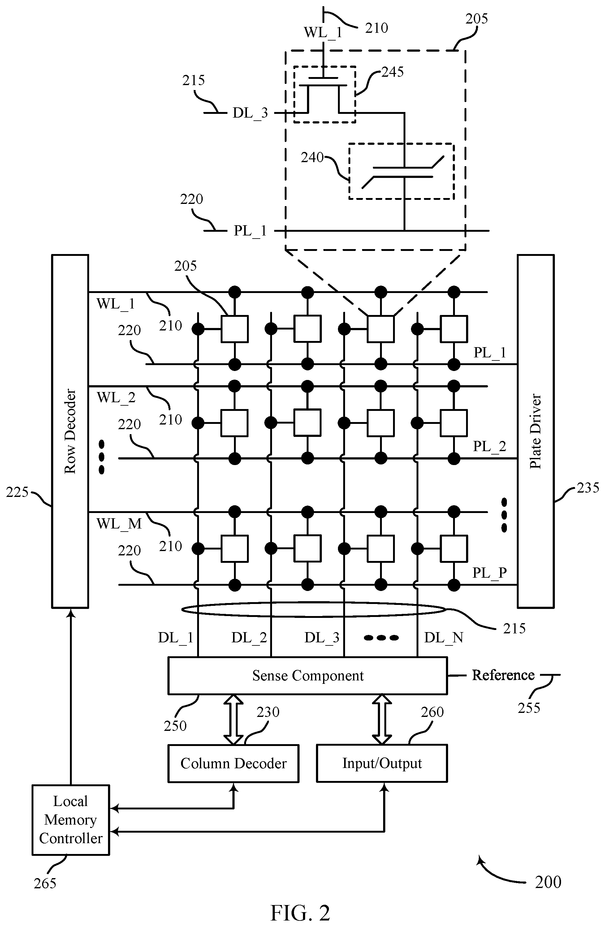 Patent US12112831 Figure 2 – Memory row-hammer mitigation