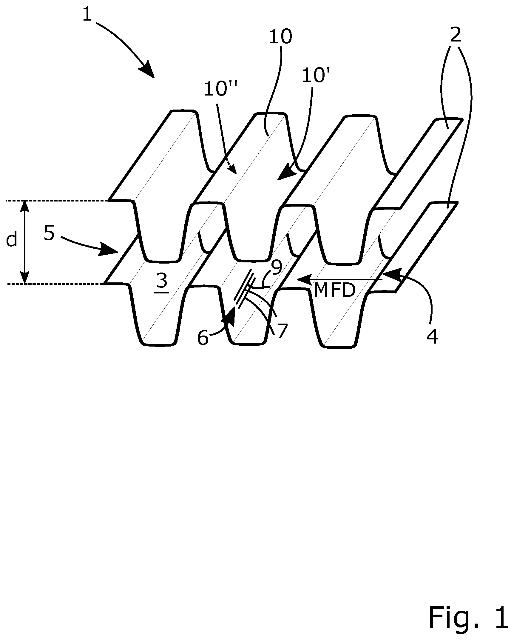 Patent US12112858 — Filter and a fuel assembly for a nuclear plant — Figure 1