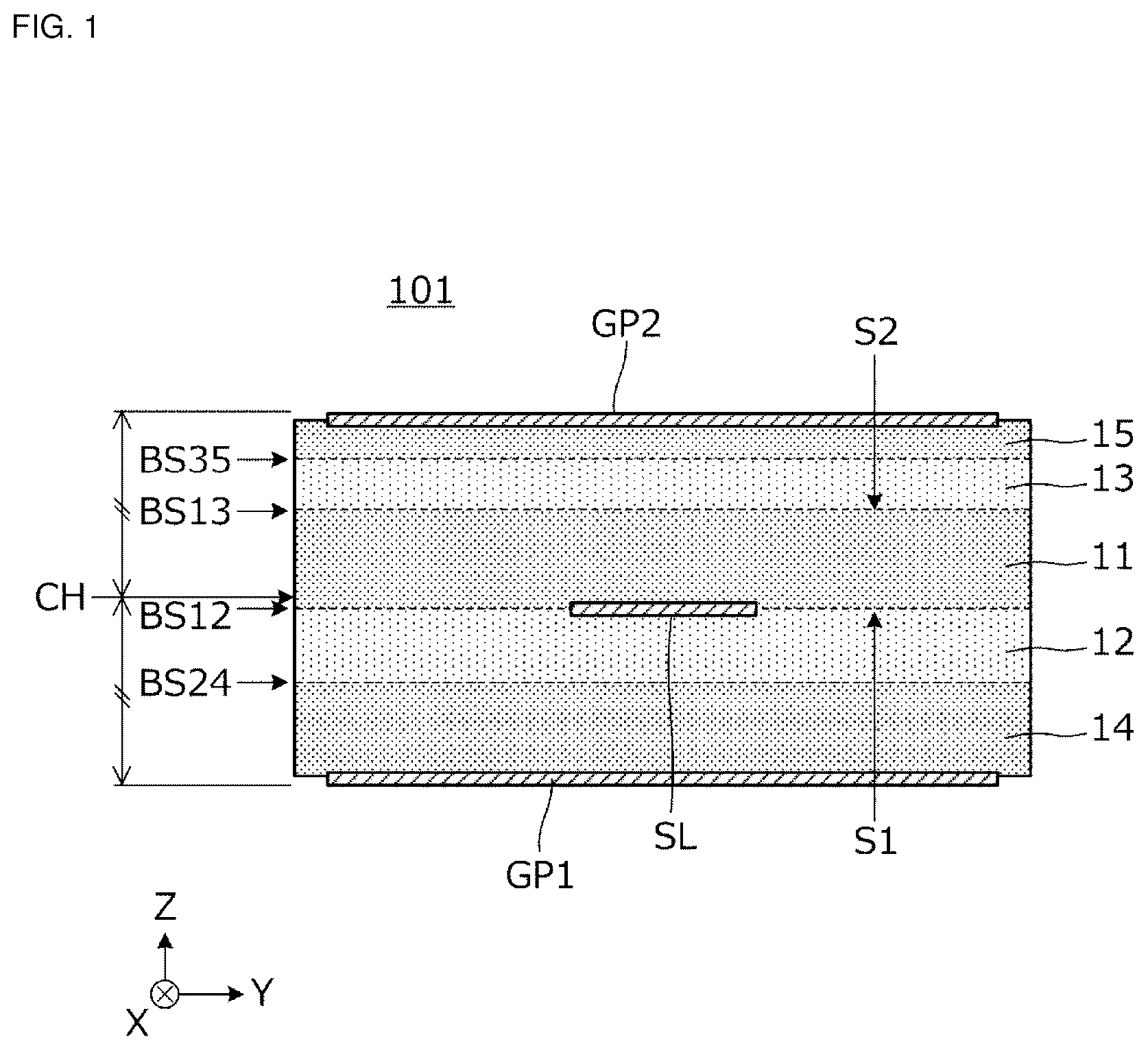 Patent US12112867 — Multilayered substrate — Figure 1