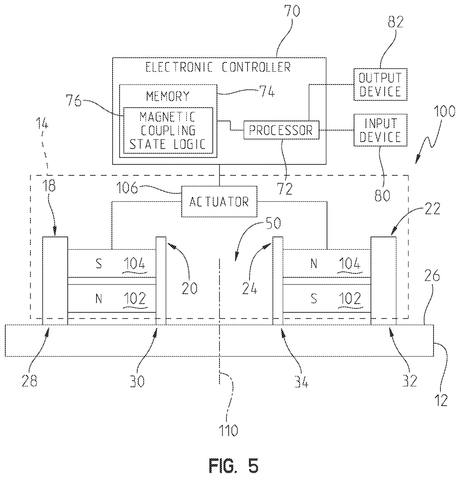 Patent US12112889 Figure 4 – Magnetic coupling device