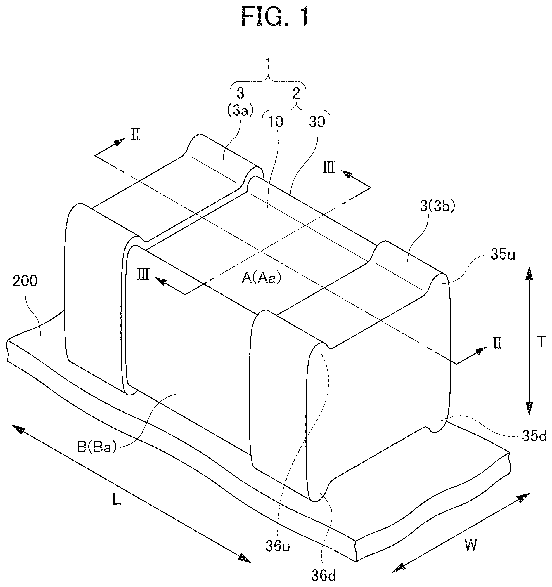Patent US12112895 — Multilayer ceramic capacitor — Figure 1
