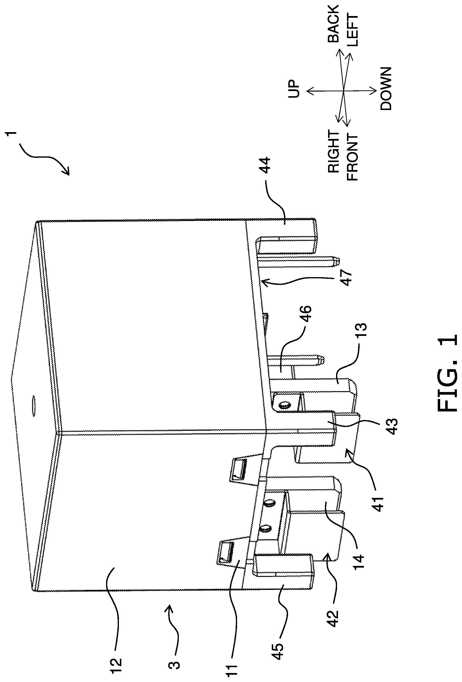 Patent US12112908 — Electromagnetic relay — Figure 1