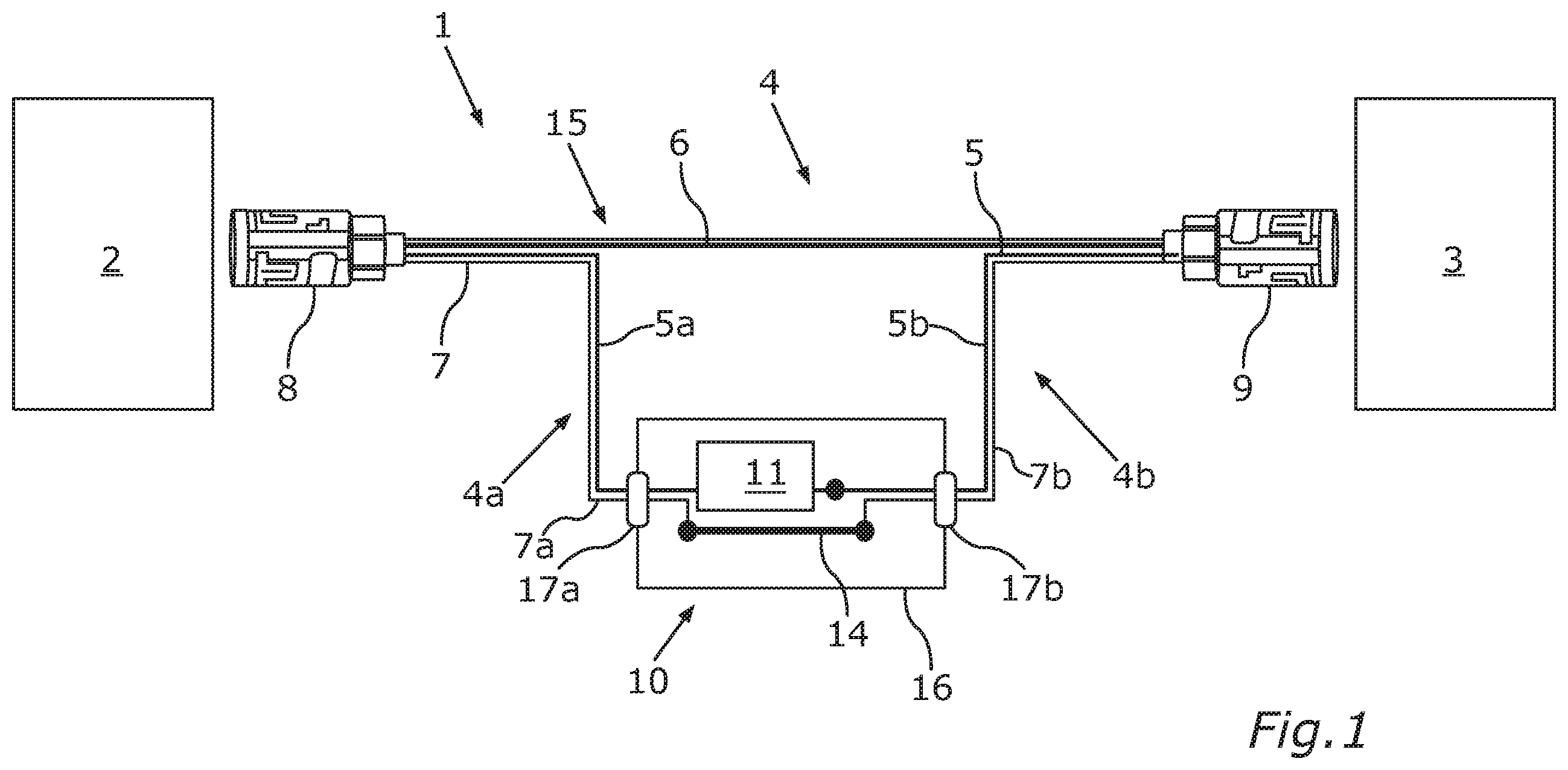 Patent US12112910 — Protective device for a high-voltage cable, high-voltage cable, high-voltage on-board power supply and motor vehicle — Figure 1