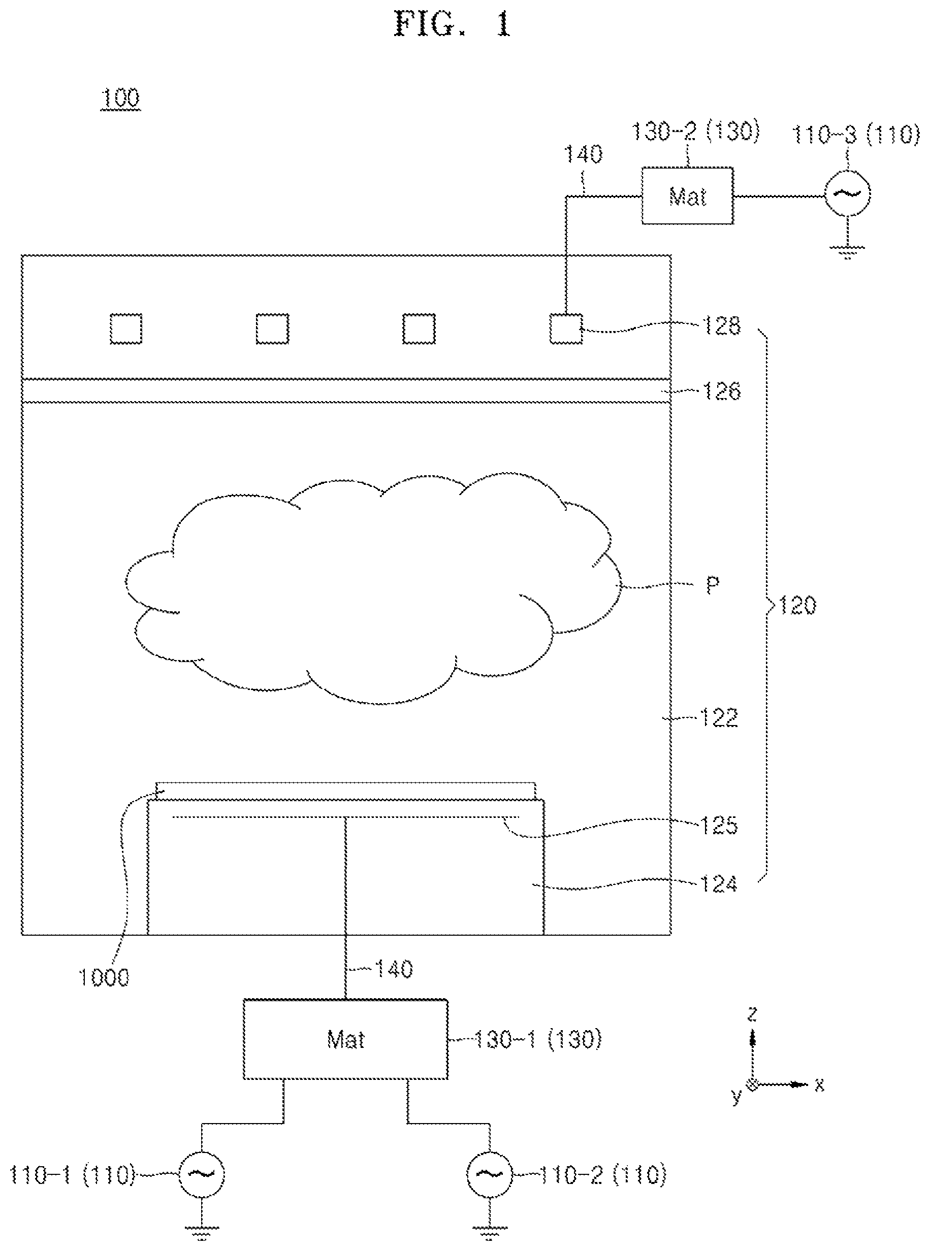 Patent US12112920 — Plasma processing system — Figure 1