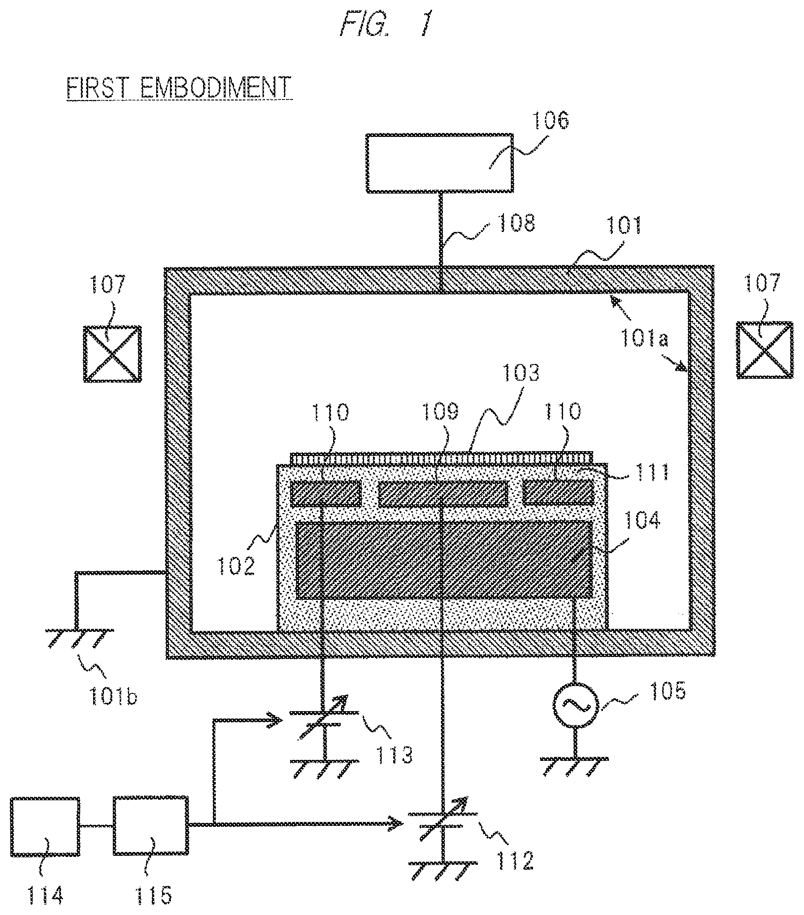 Patent US12112925 Figure 1 – Plasma processing apparatus