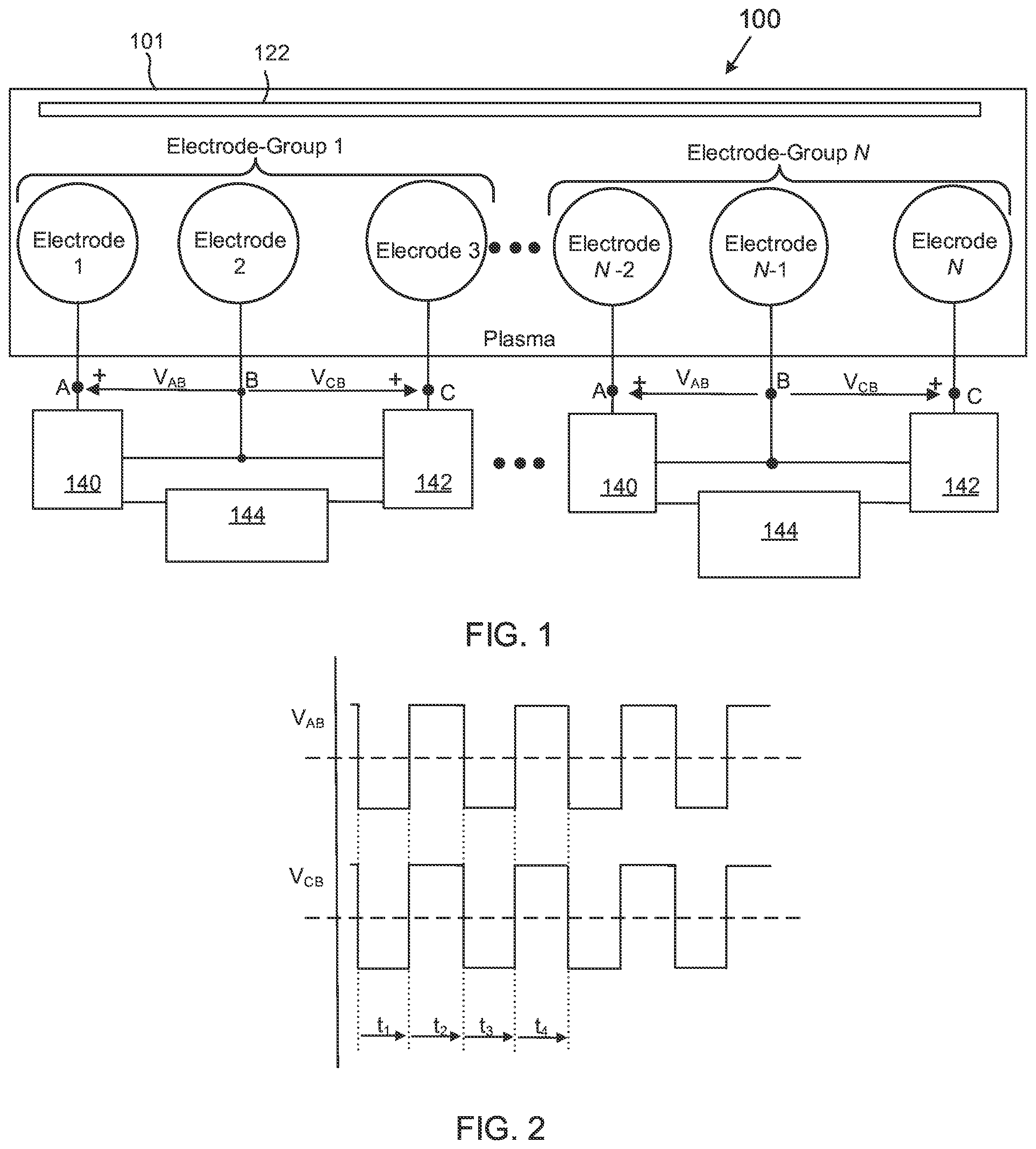 Patent US12112931 Figure 1 – Dual reverse pulse sputtering system