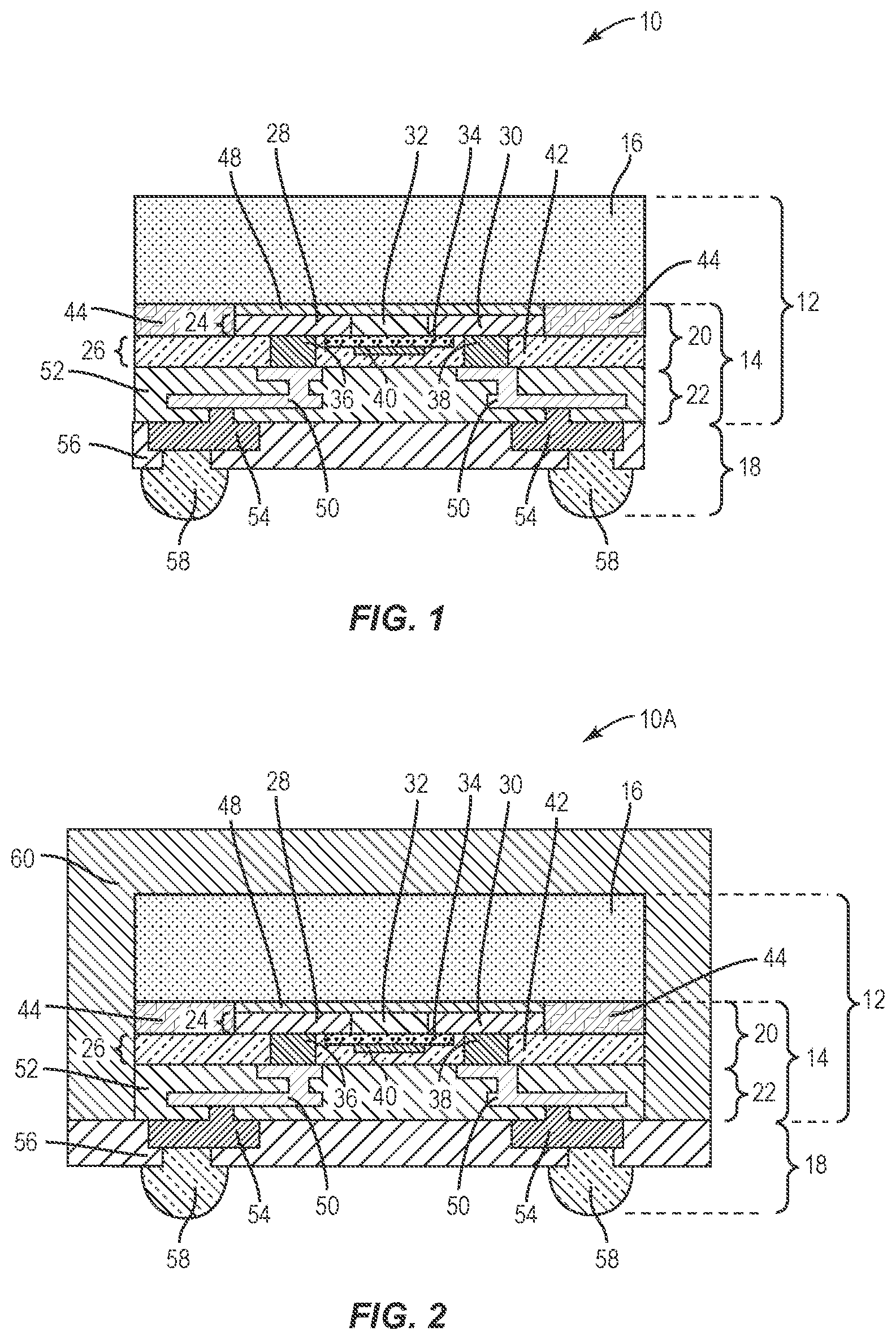 Patent US12112999 — RF devices with enhanced performance and methods of forming the same — Figure 1