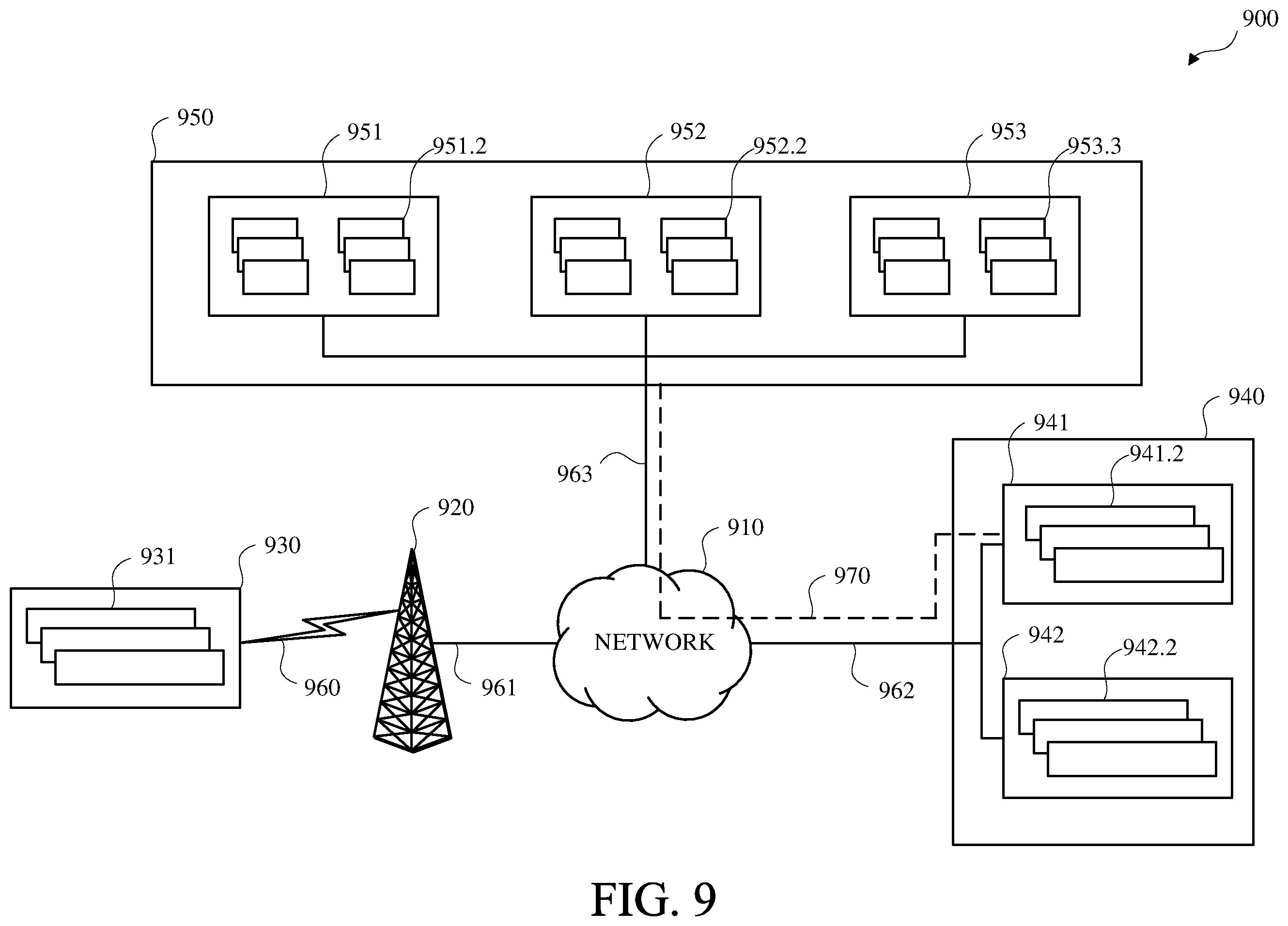 Patent US12120087 Figure 9 – Domain name system configuration during virtual private network connection