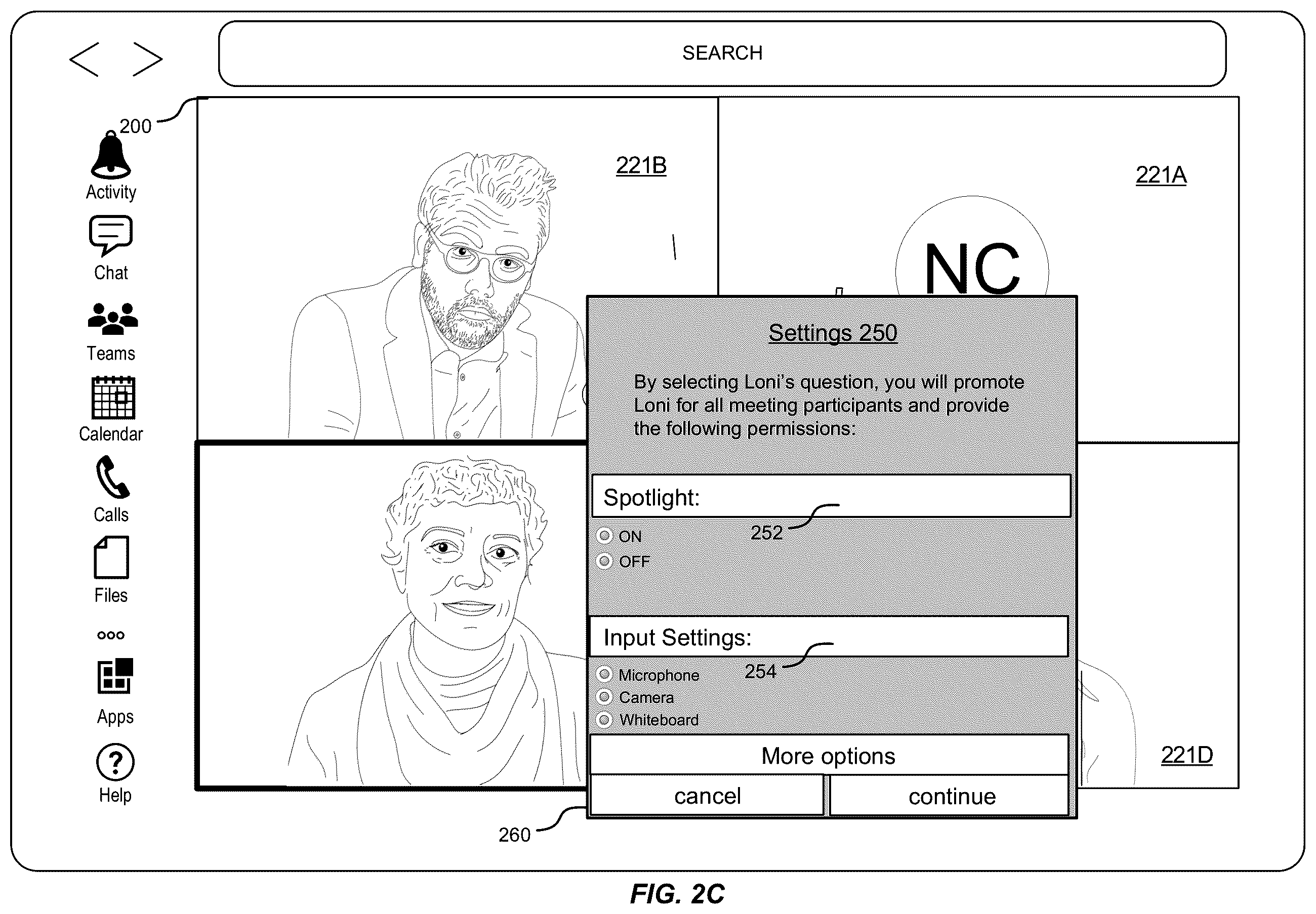 Patent US12120161 Figure 4 – Promotion of users in collaboration sessions