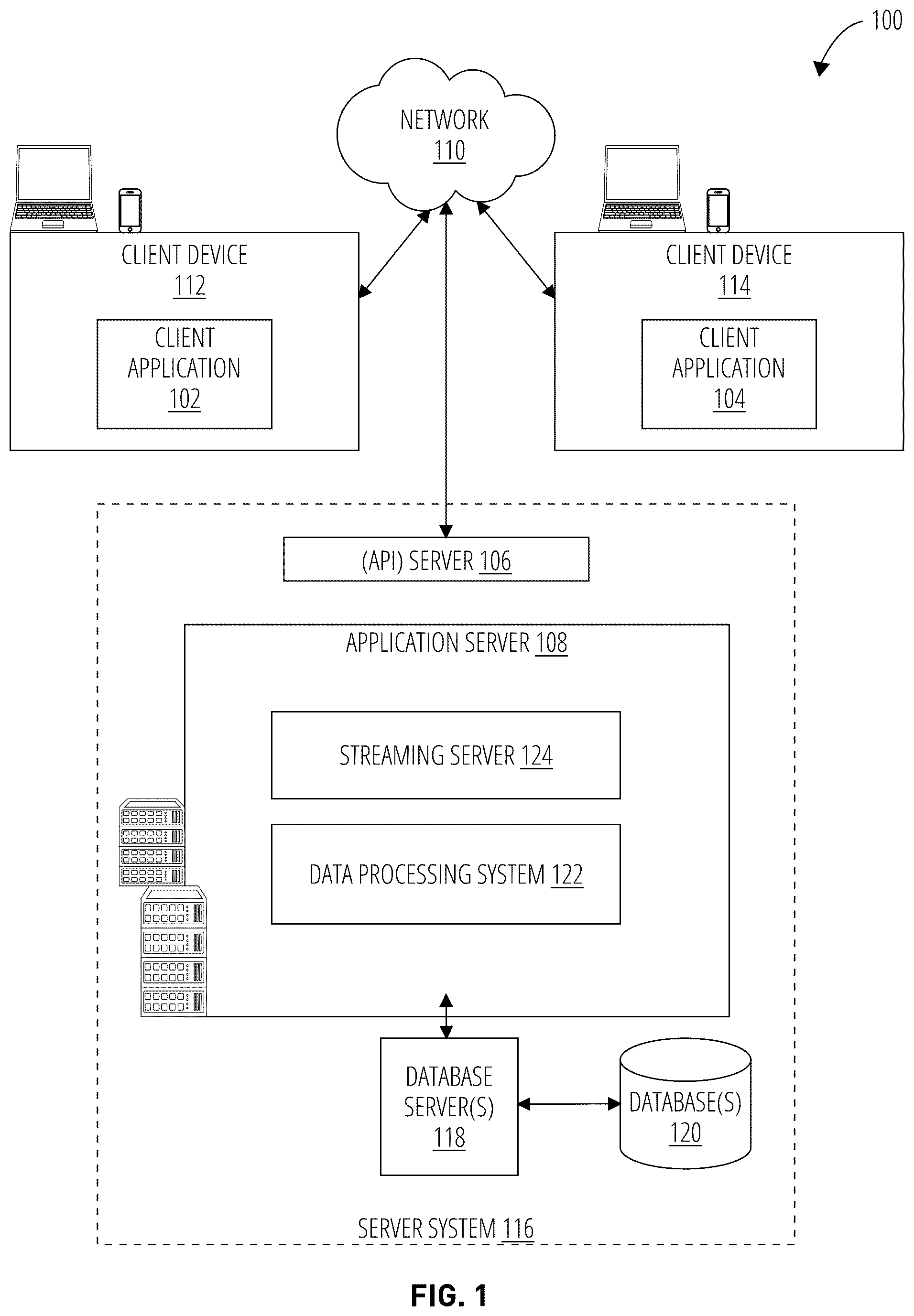 Patent US12120168 — Scalable livestream augmentation system — Figure 1
