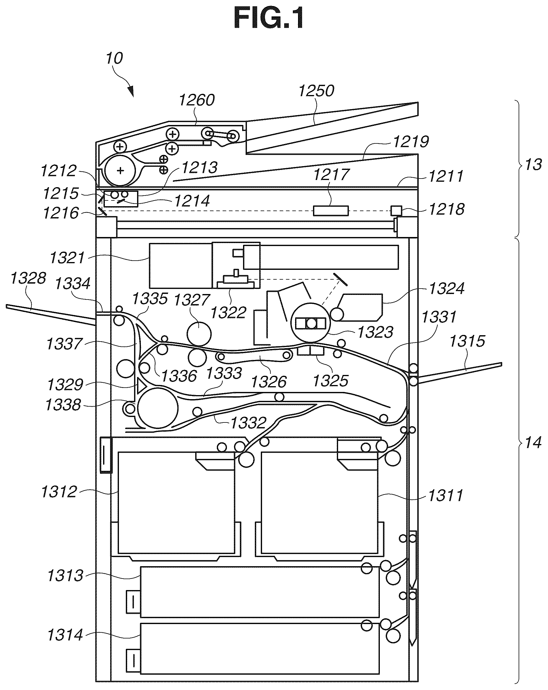 Patent US12120280 — Image forming apparatus and controlling method for the same — Figure 1