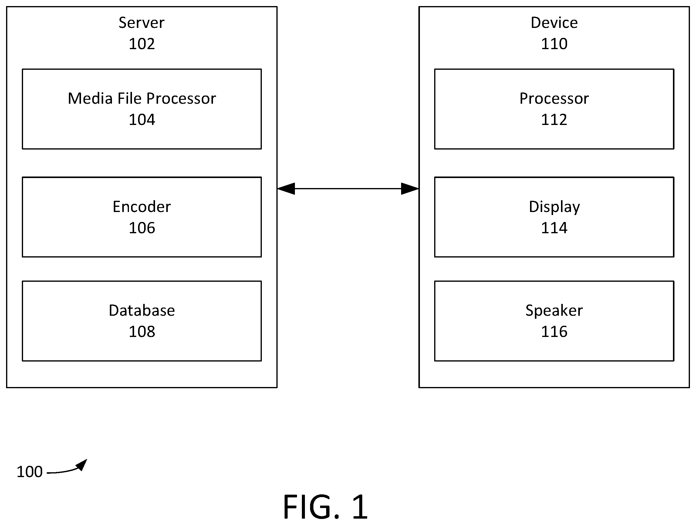 Patent US12120319 — Overhead reduction in media storage and transmission — Figure 1