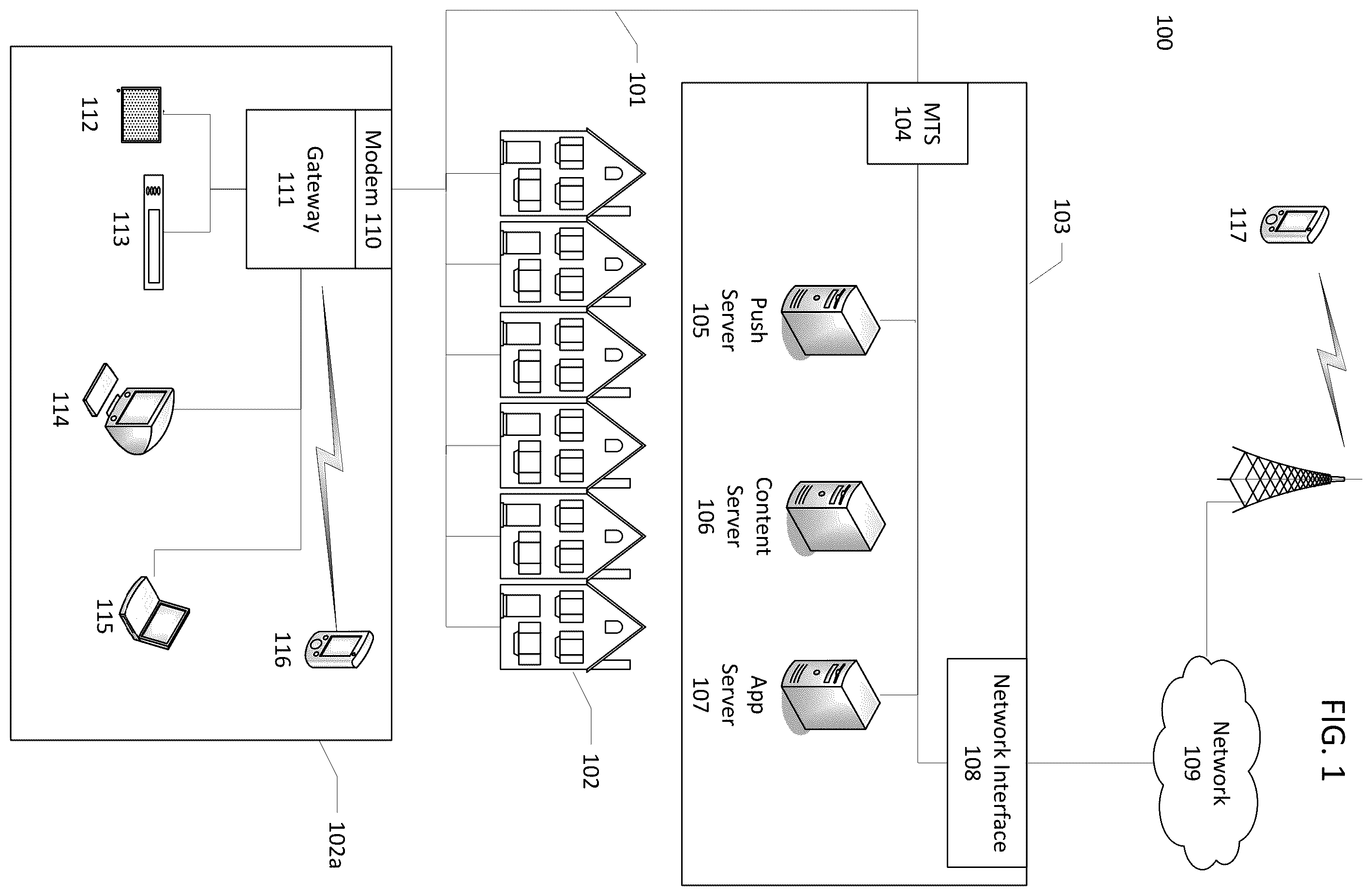 Patent US12120402 — Secondary media insertion systems, methods, and apparatuses — Figure 1