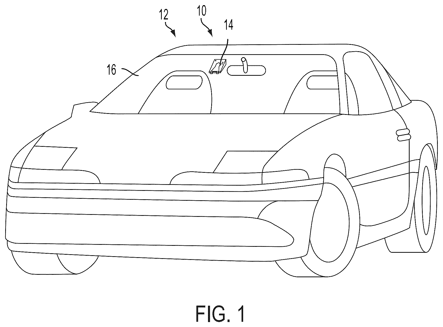 Patent US12120408 — Vehicular forward camera module with cooling fan and air duct — Figure 1