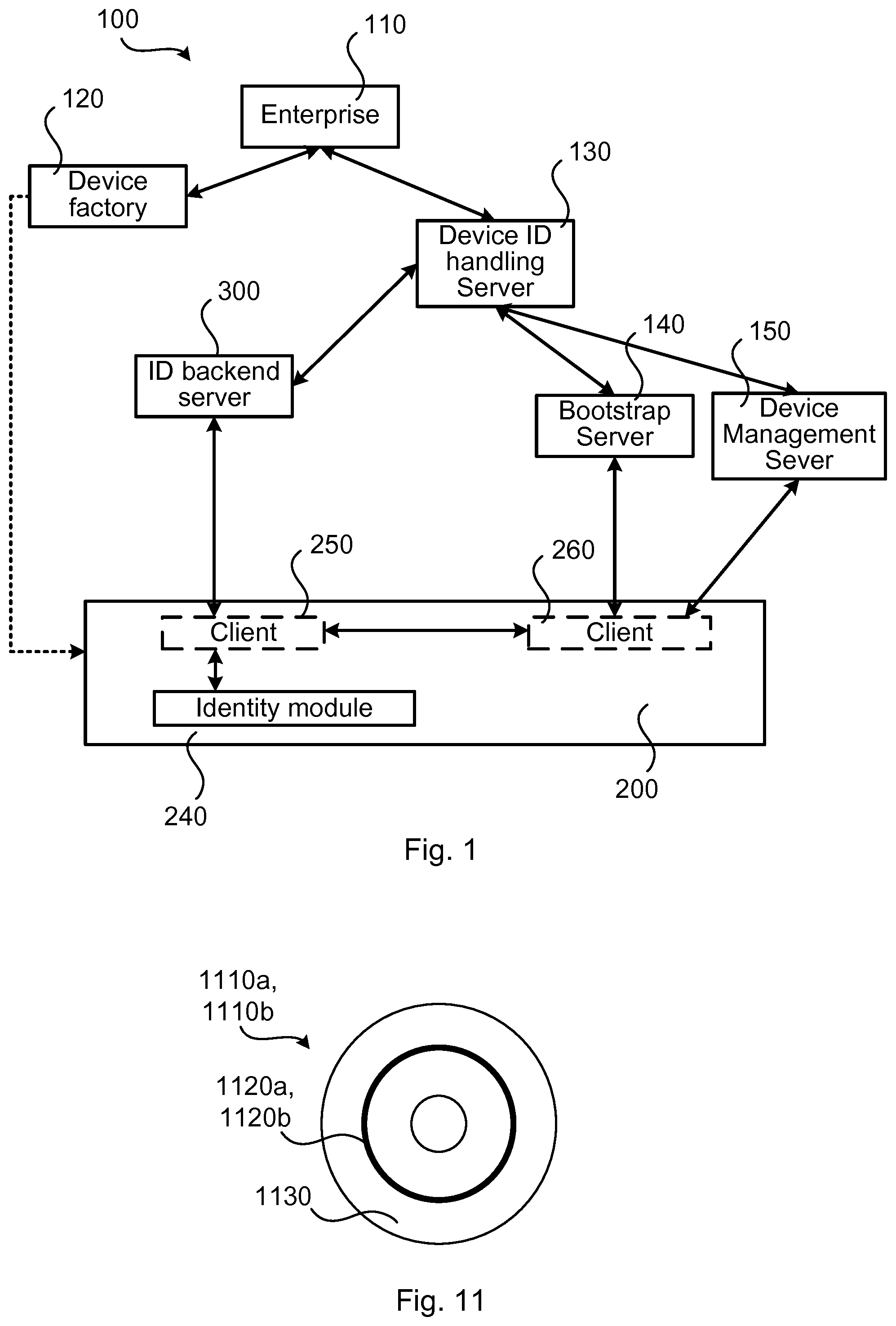 Patent US12120522 — Provision of application level identity — Figure 1