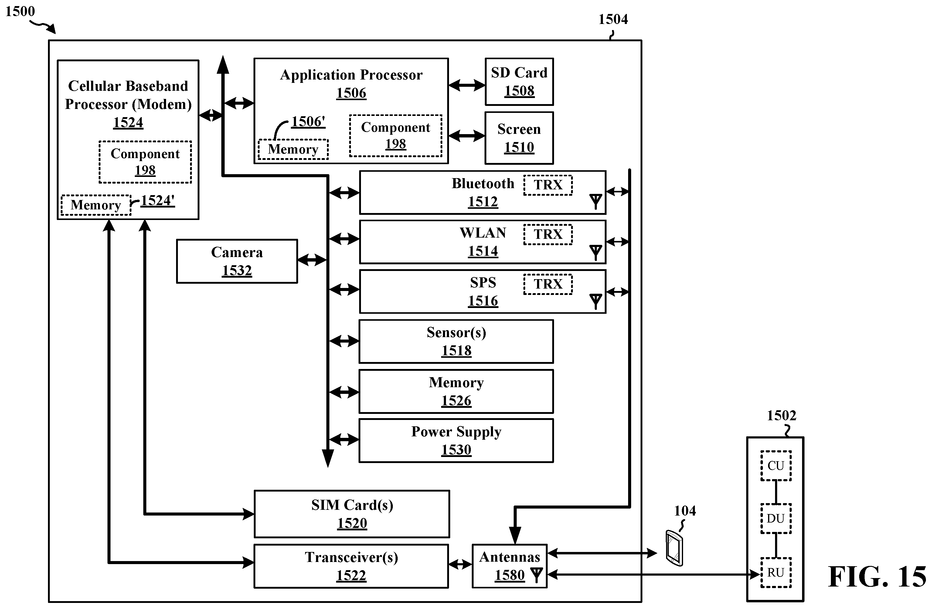 Patent US12120556 Figure 15 – Multiplexing of multiple handover commands