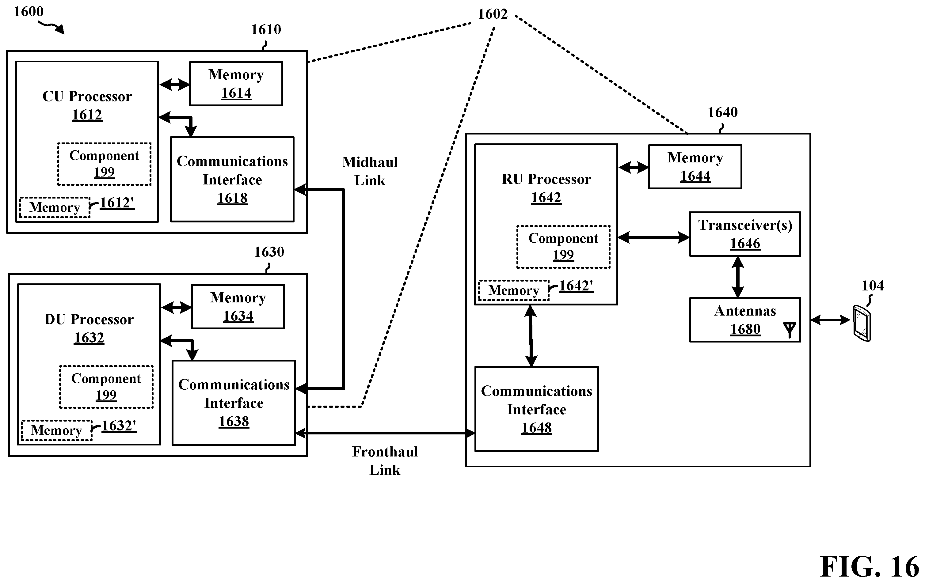Patent US12120556 Figure 16 – Multiplexing of multiple handover commands