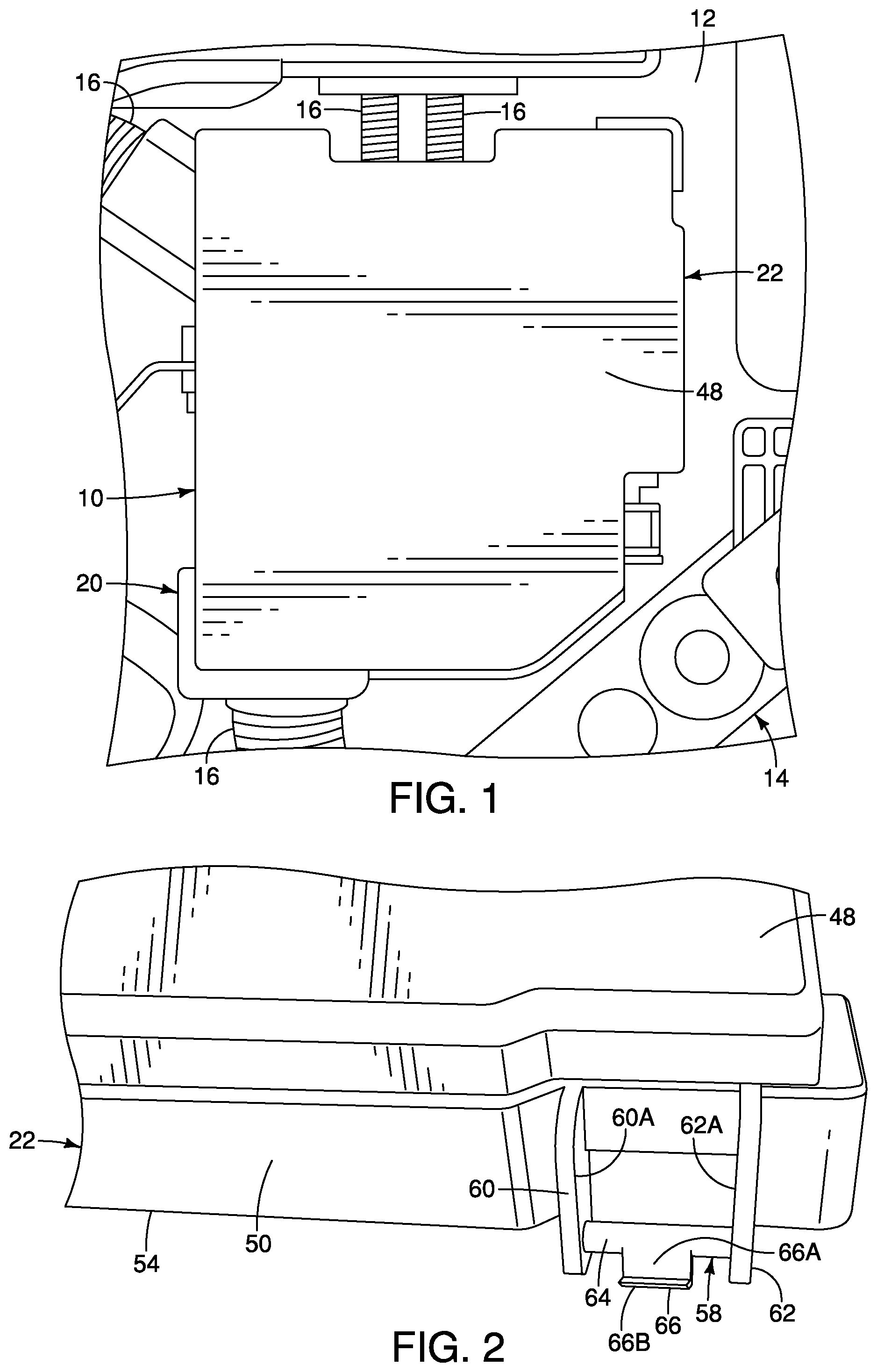 Patent US12120834 Figure 1 – Locking assembly for vehicle fuse box
