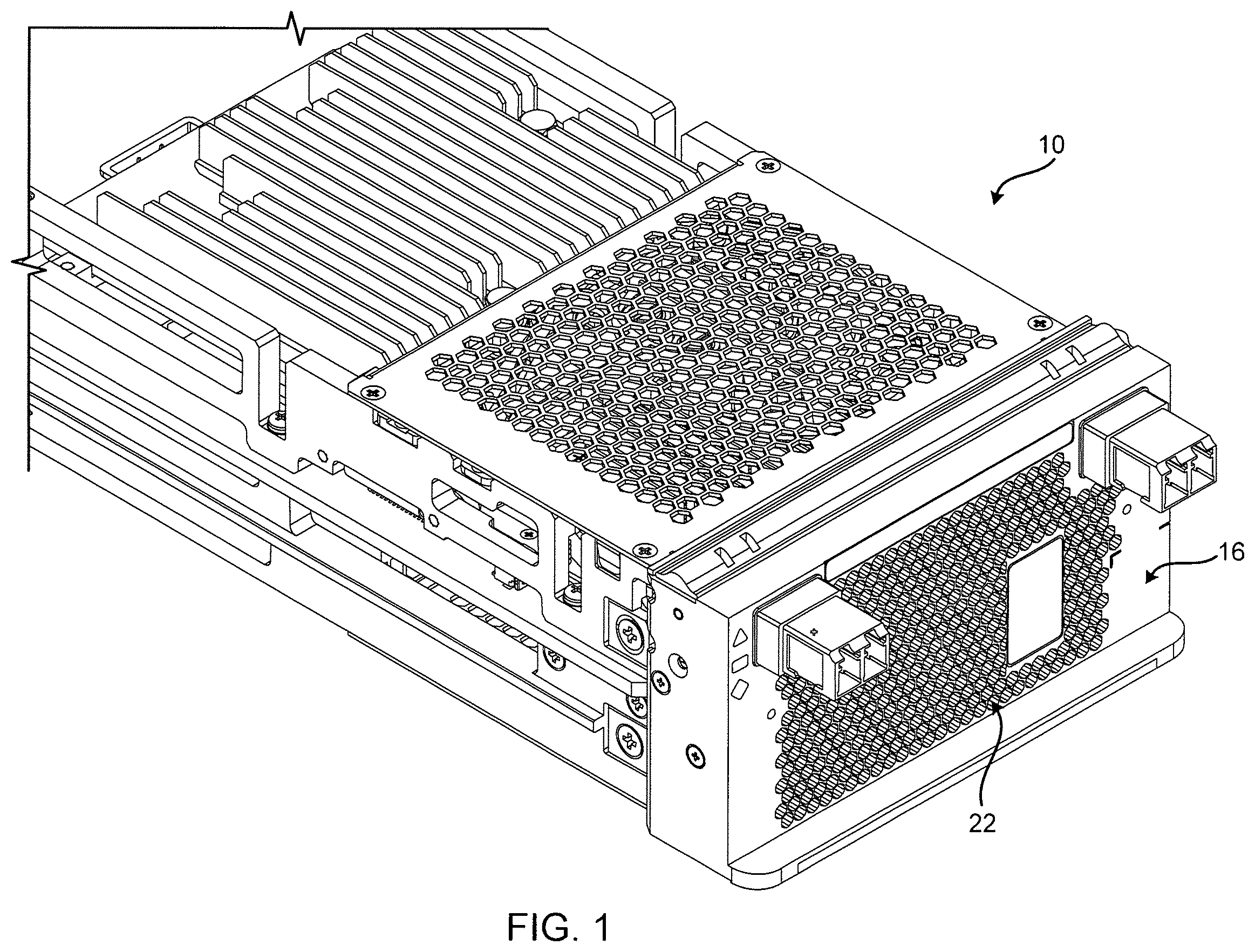 Patent US12120854 Figure 1 – Hybrid liquid and air cooling in networking equipment
